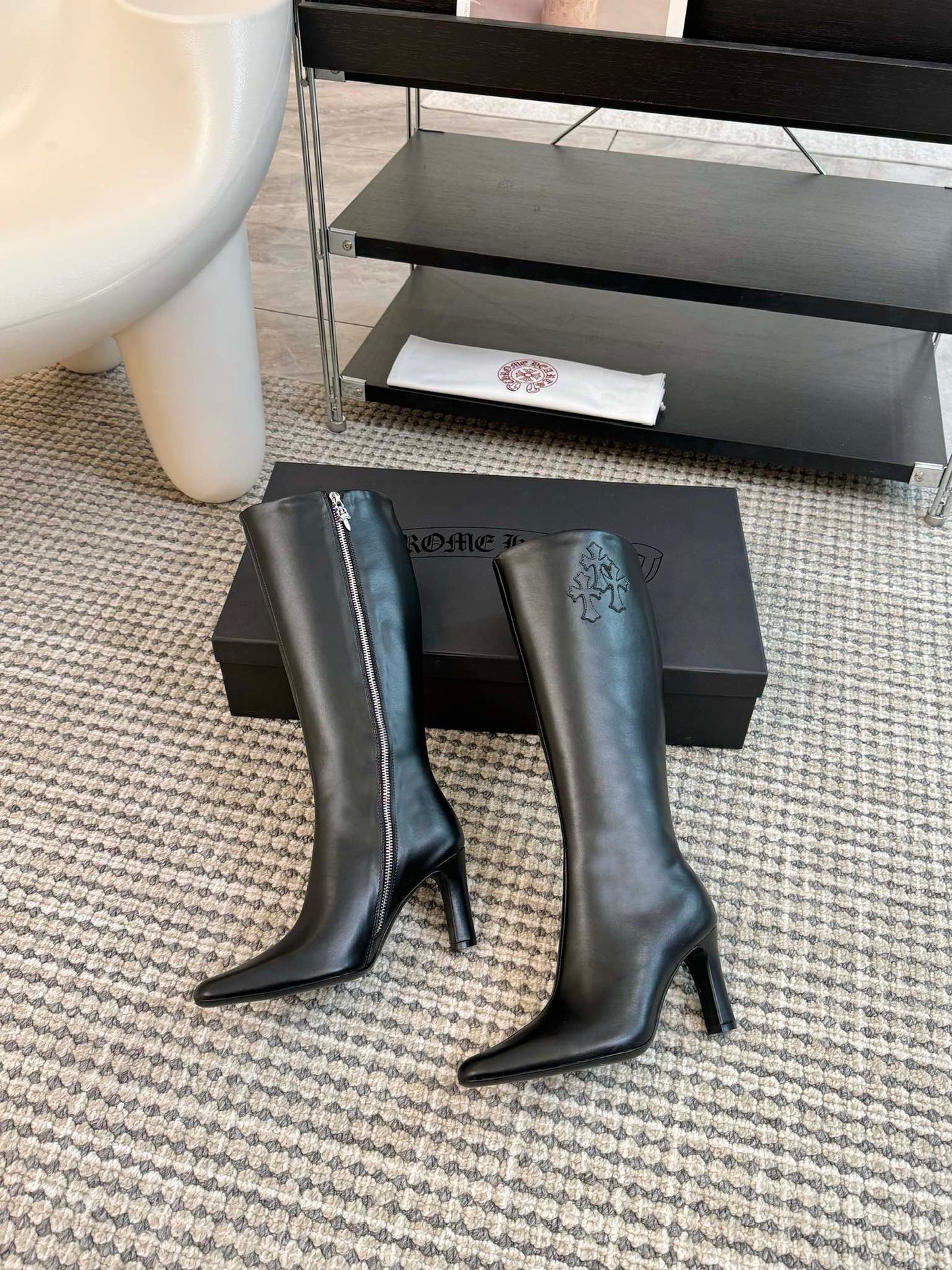 Chrome 25ss leather boots