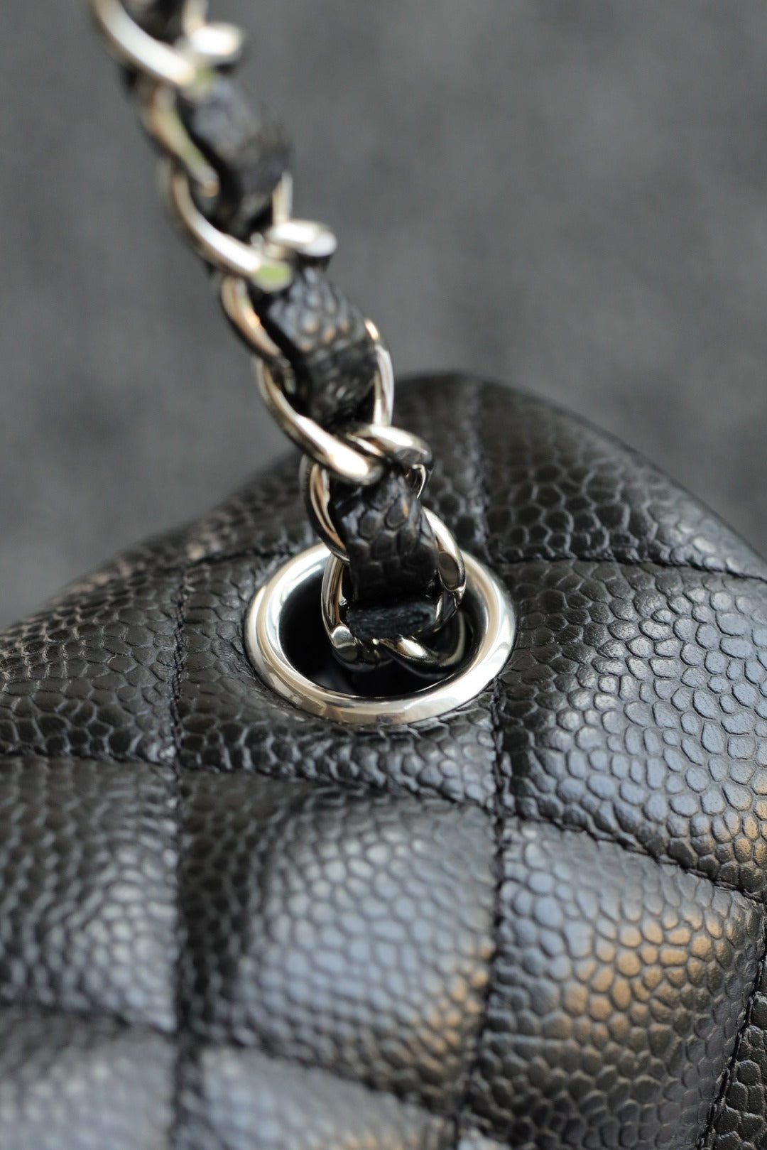 CH MINI CLASSIC HANDBAG 20 Grained Calfskin Black