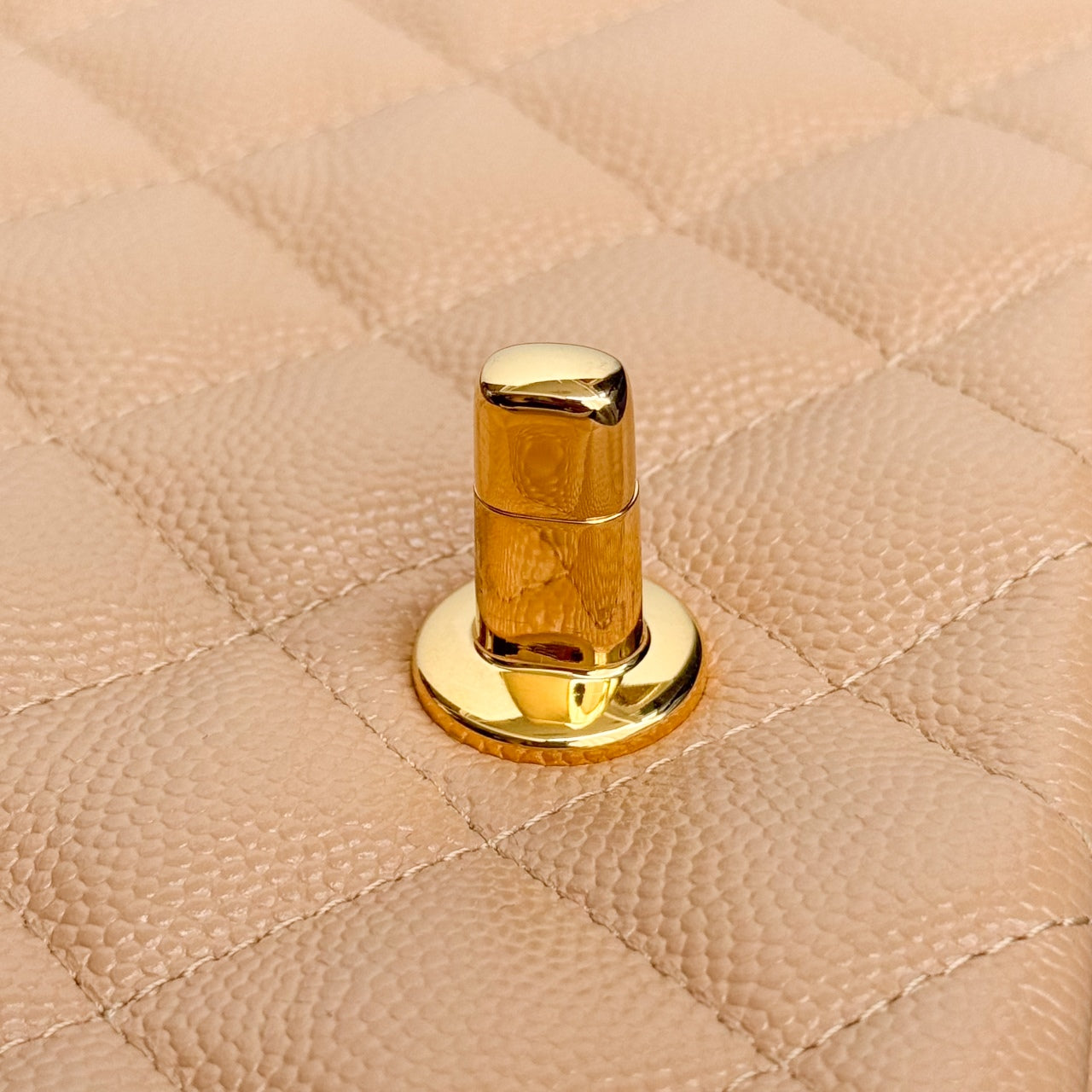 CH MINI CLASSIC HANDBAG 20 Small Grained Calfskin Light Teas