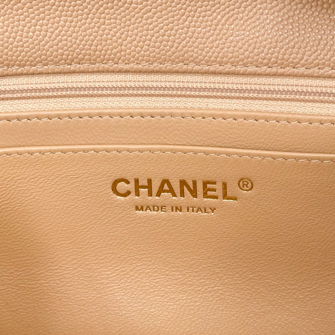 CH MINI CLASSIC HANDBAG 20 Small Grained Calfskin Light Teas