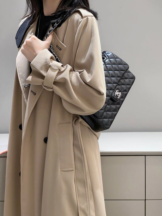 CH CLASSIC 11.12 HANDBAG 25.5 Lambskin Black