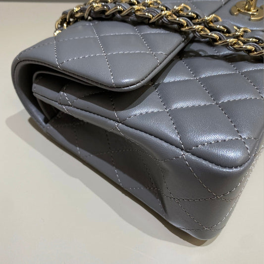 CH CLASSIC 11.12 HANDBAG 25.5 Lambskin High-grade gray