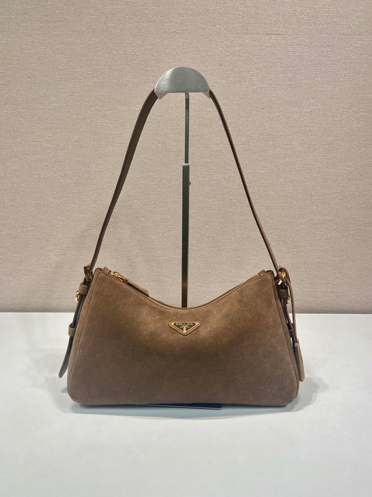 PD Aimée large leather shoulder bag Nubuck leather