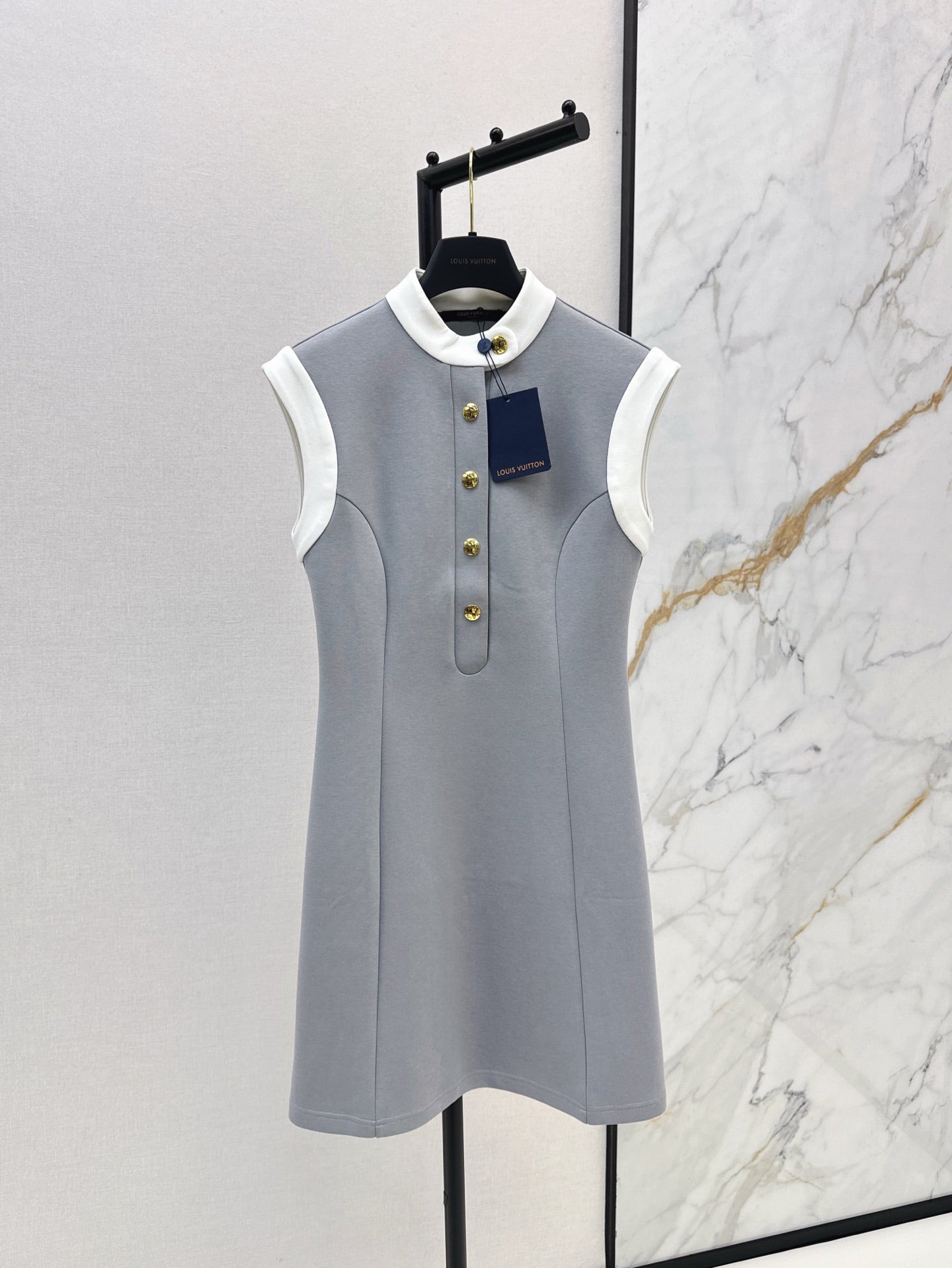 L 25ss sleeveless shirt dress