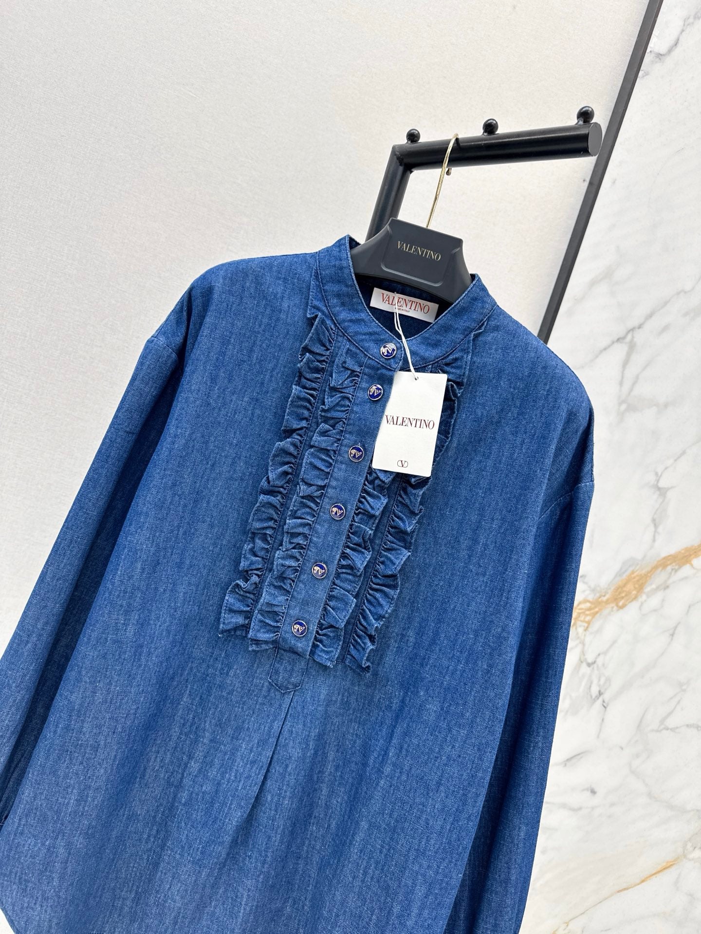 val 25ss denim shirt