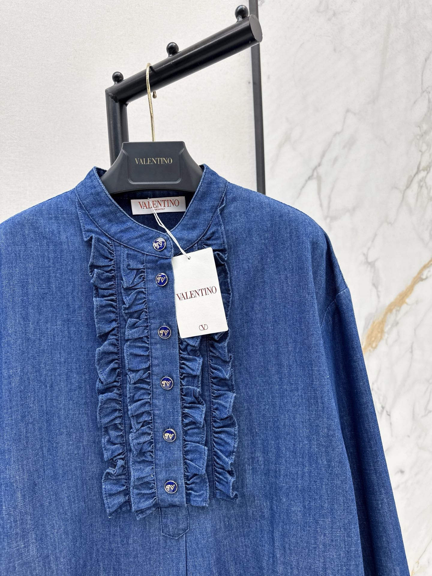 val 25ss denim shirt