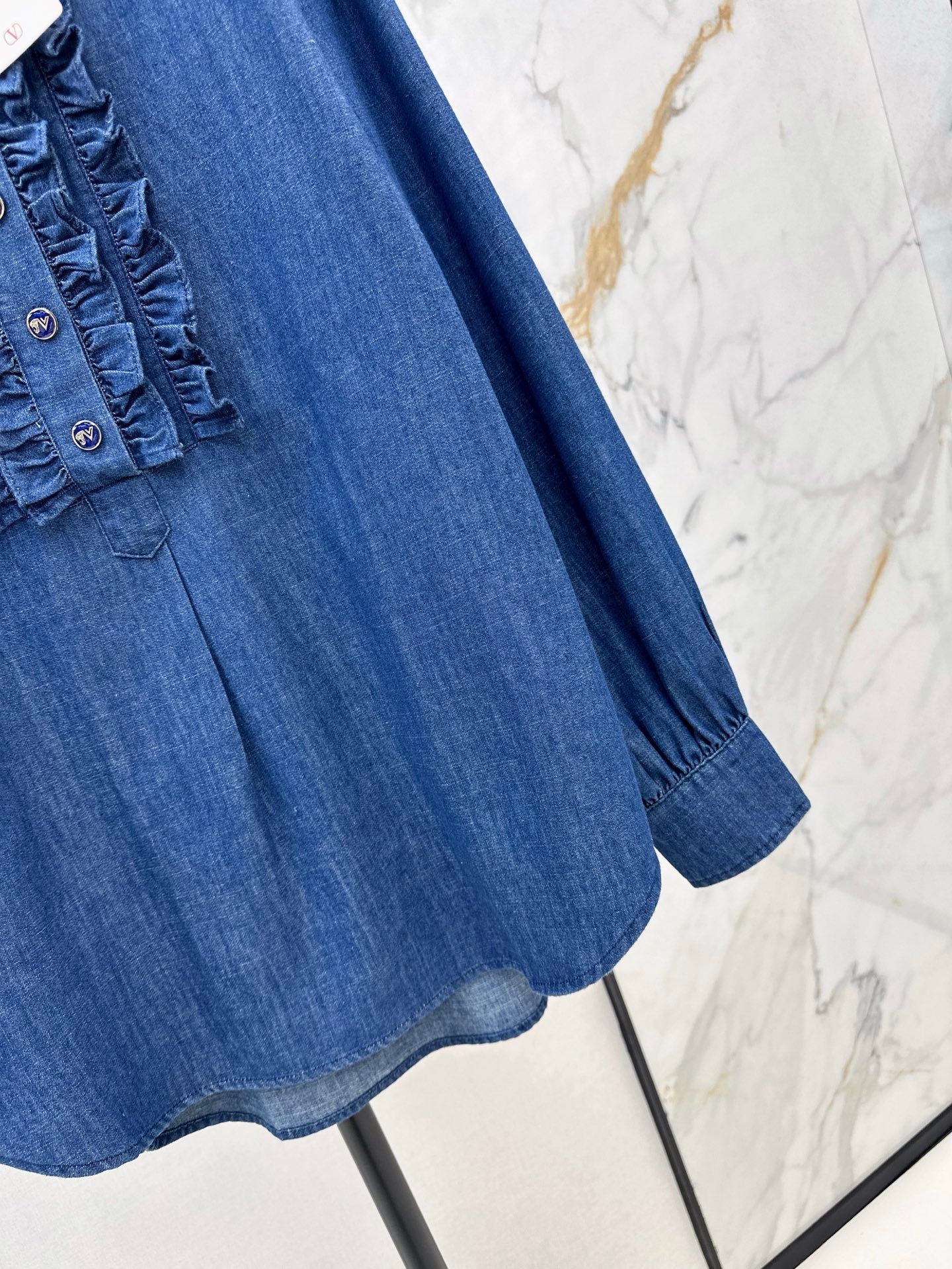 val 25ss denim shirt