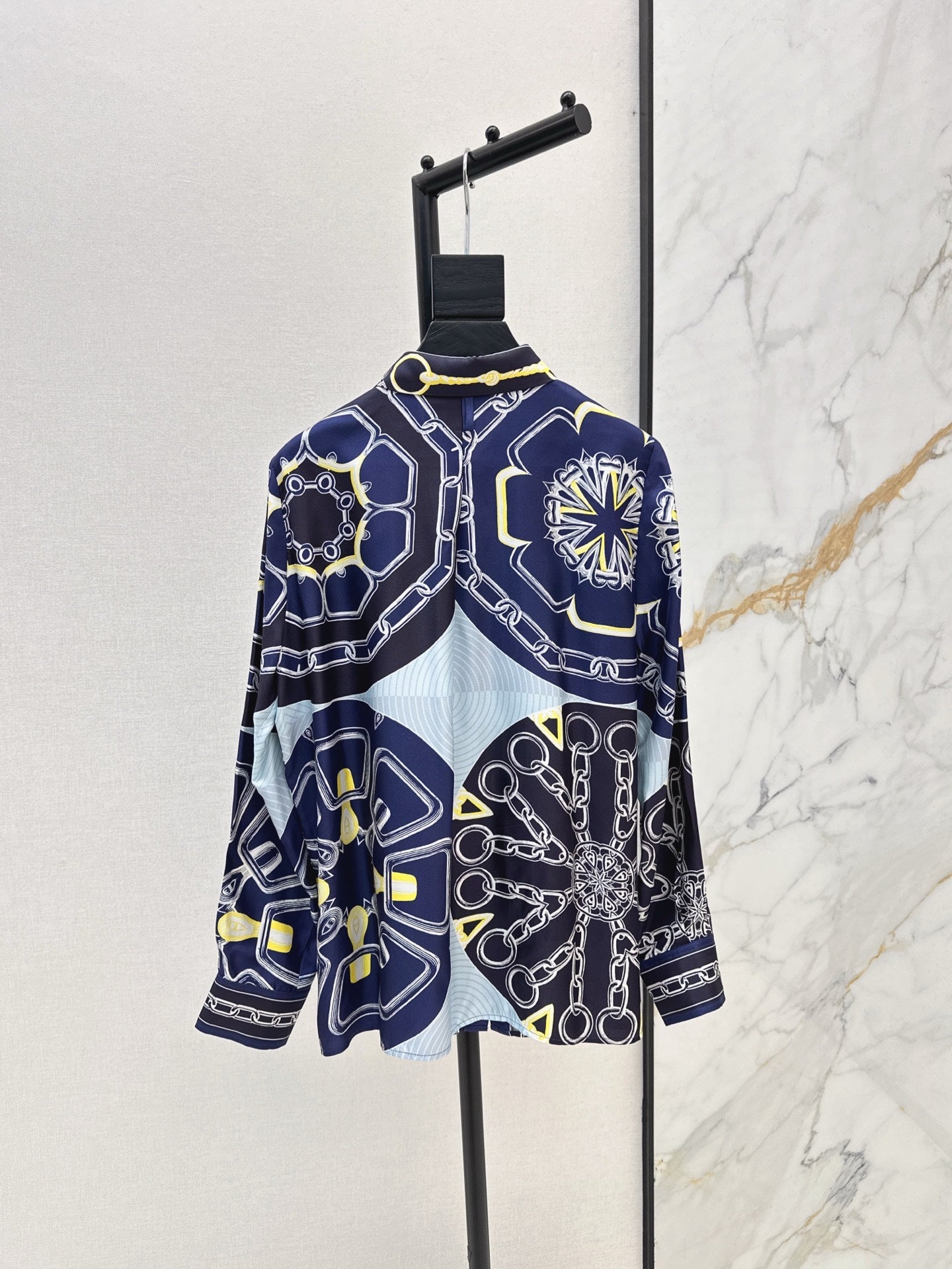H 25ss silk buttons shirt