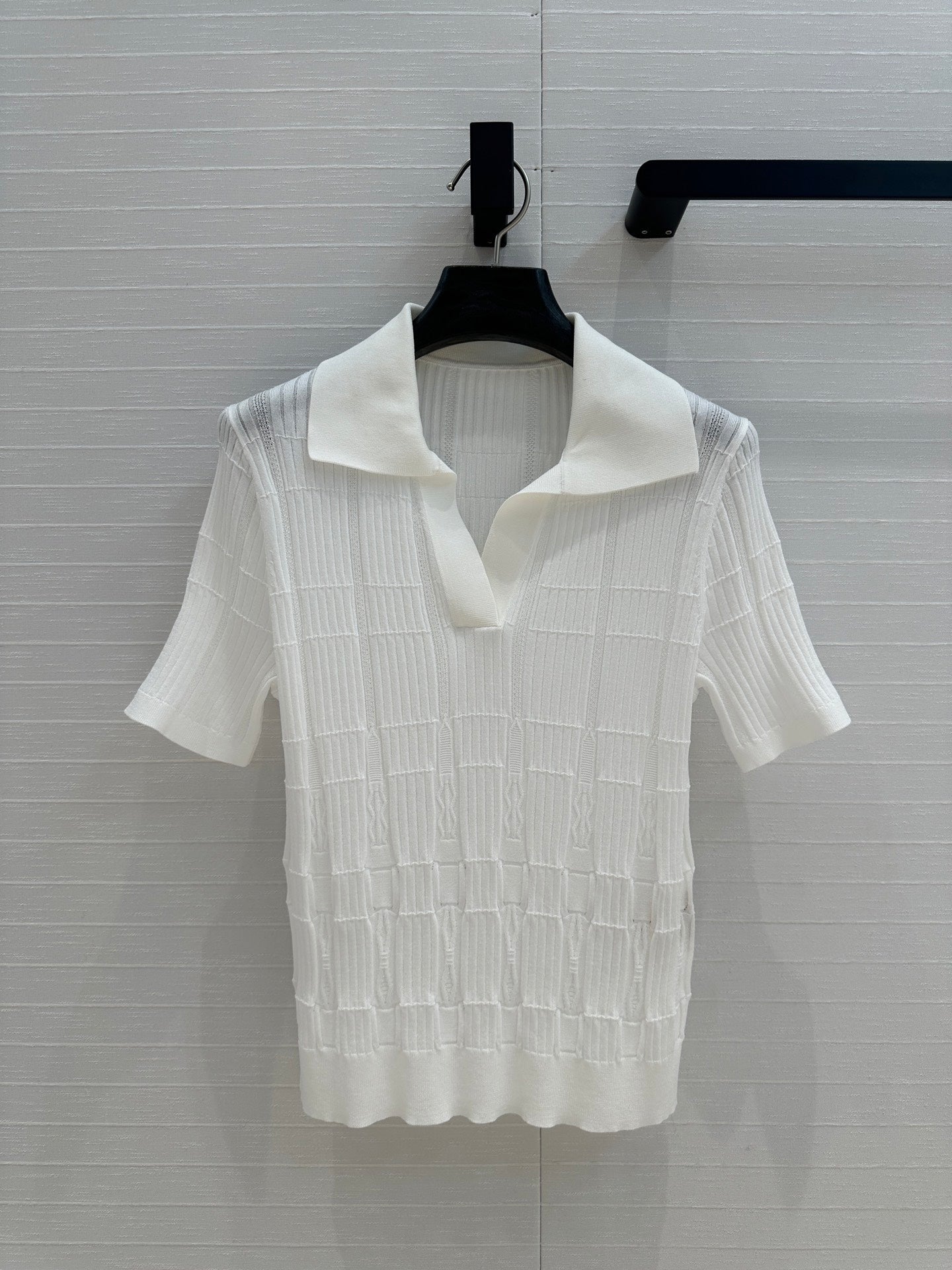 H 25ss knitted polo shirt