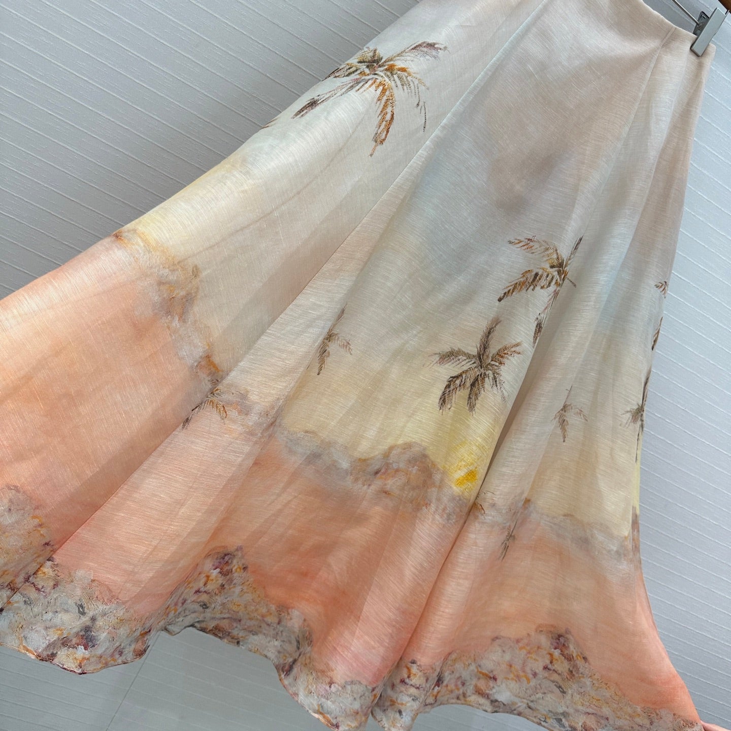 zim 25ss silk skirt
