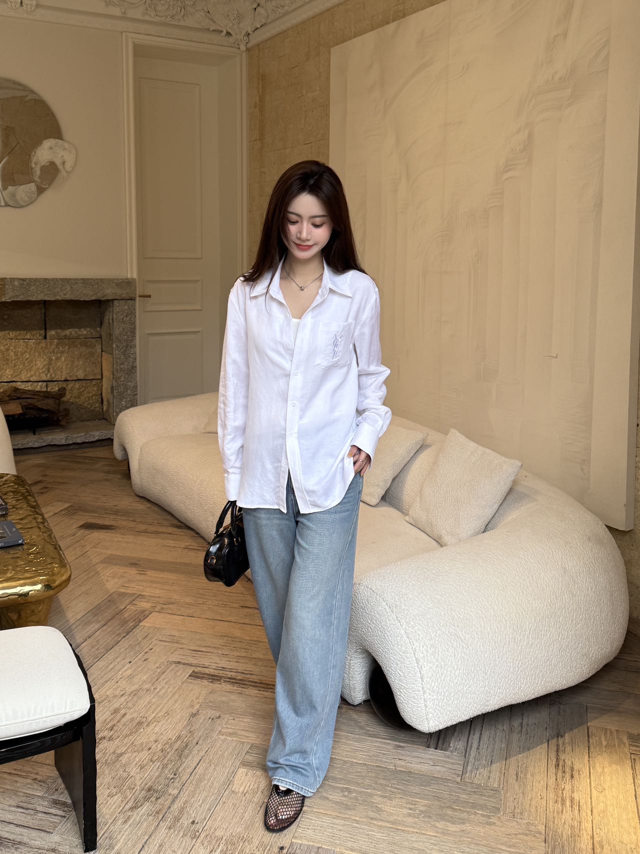 sa 25ss linen buttons shirt