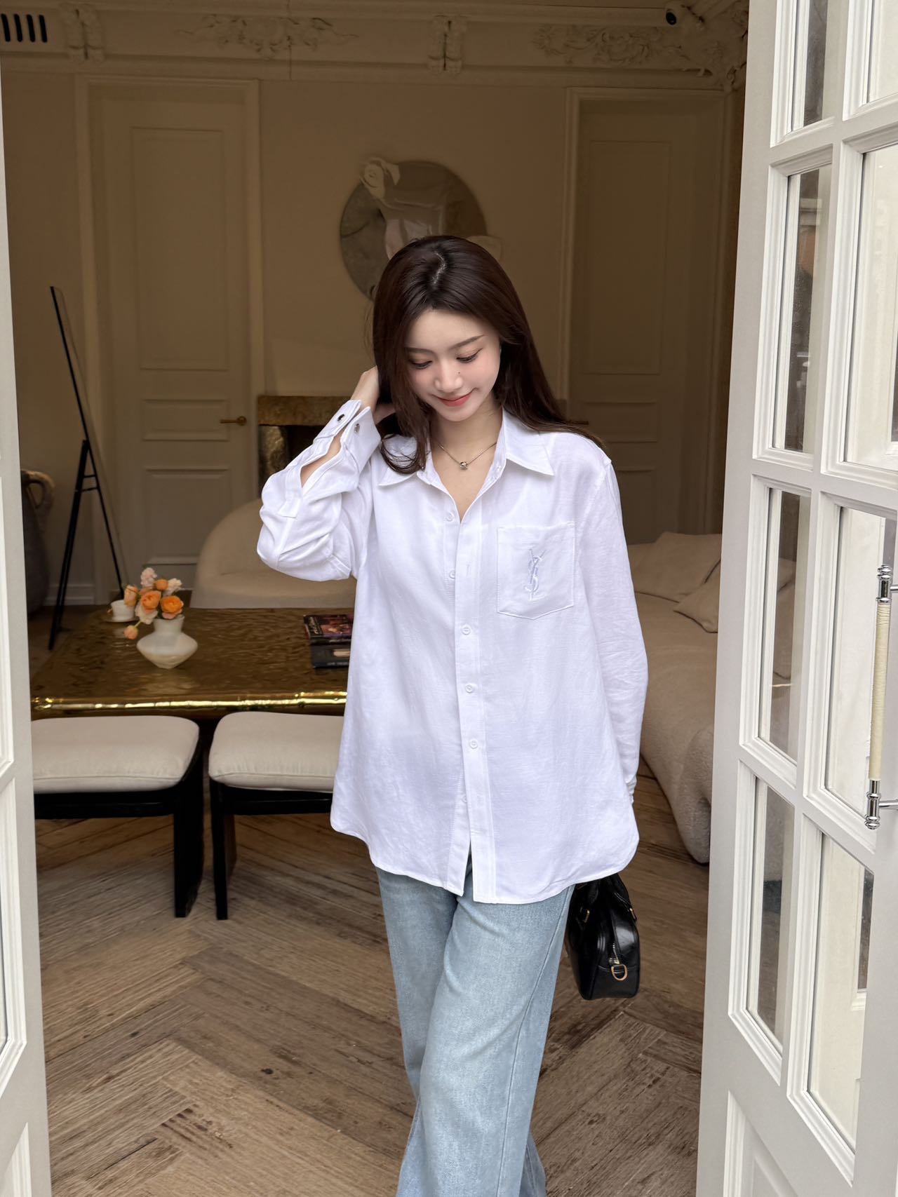 sa 25ss linen buttons shirt