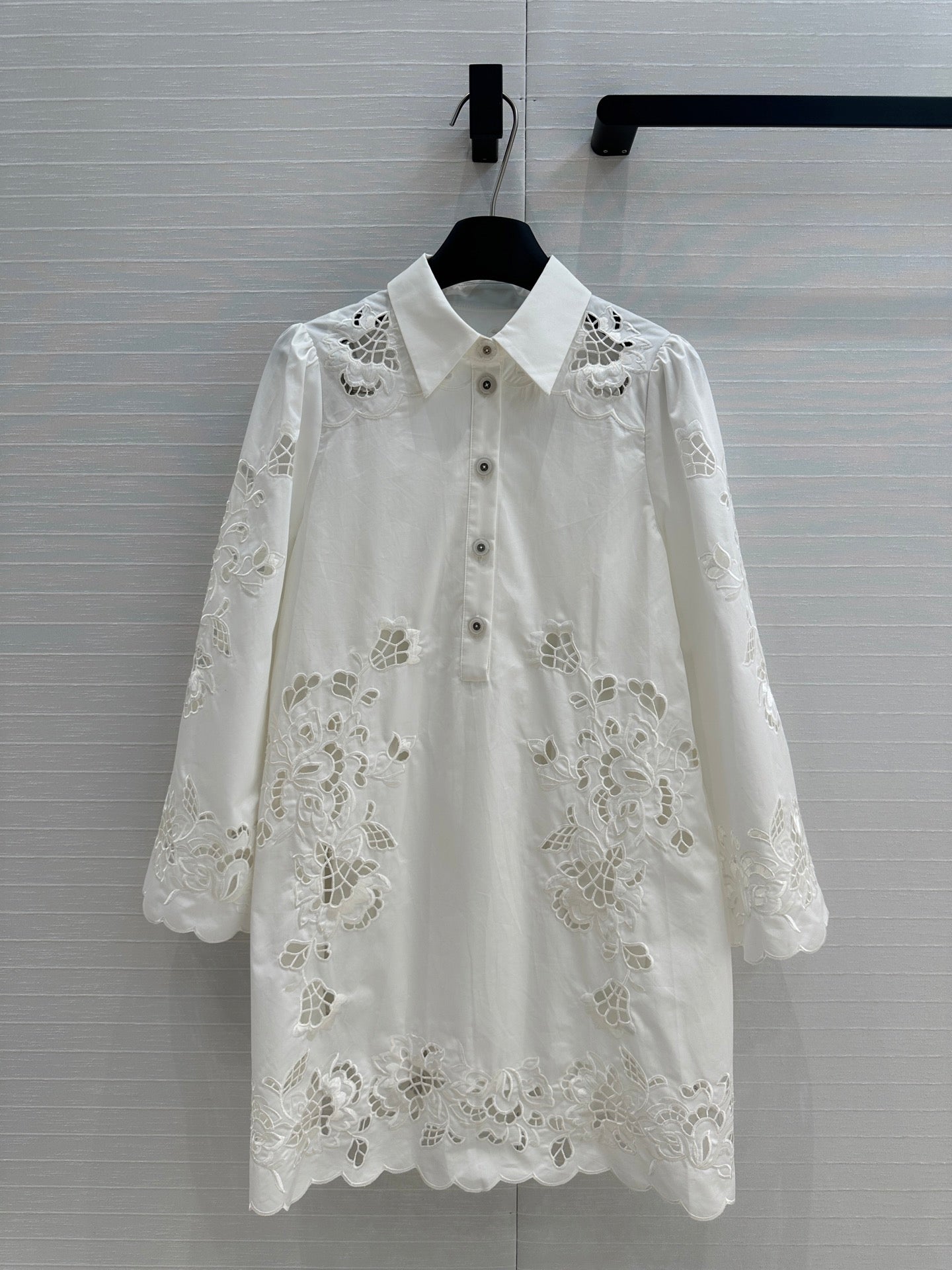 Do 25ss hollow shirt dress