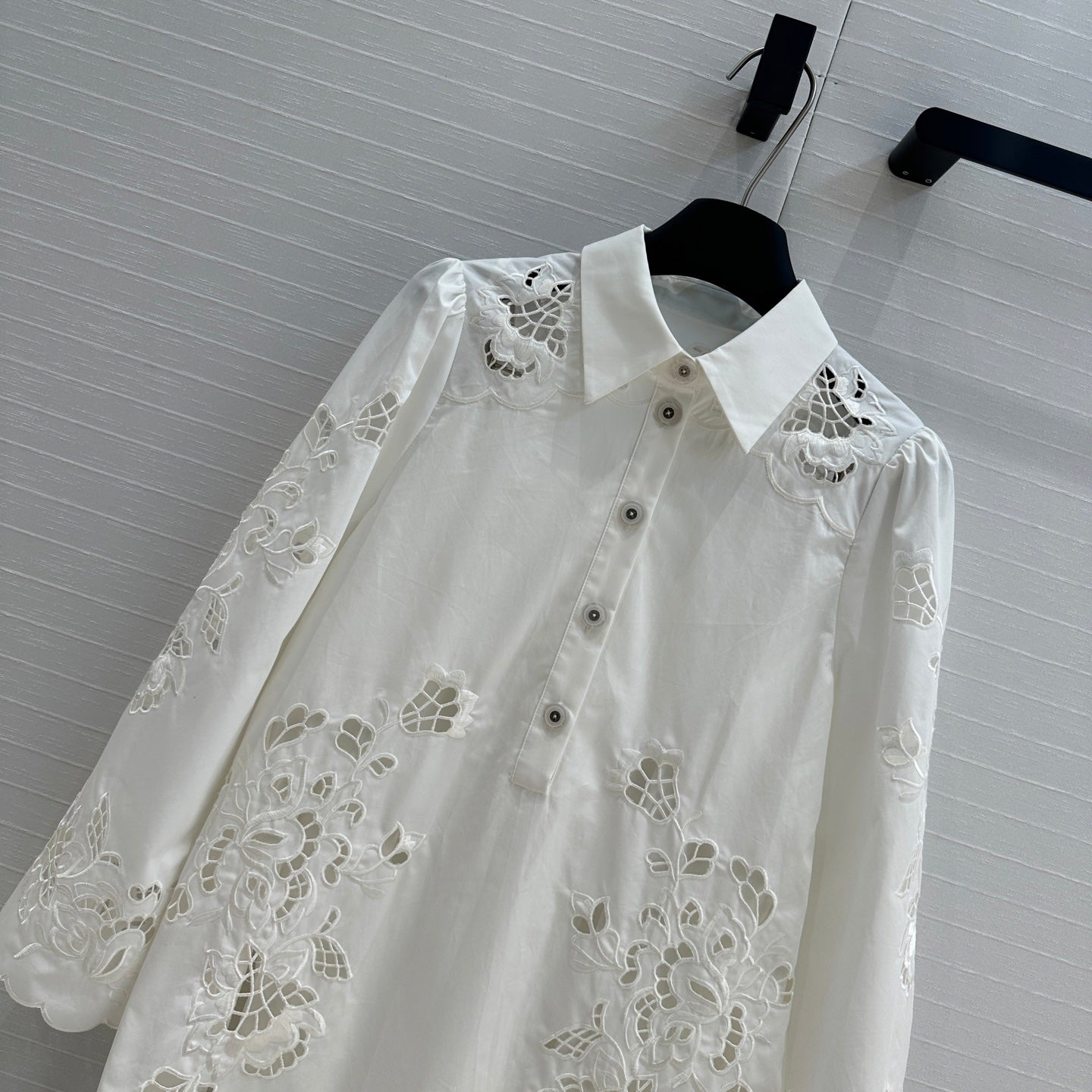 Do 25ss hollow shirt dress
