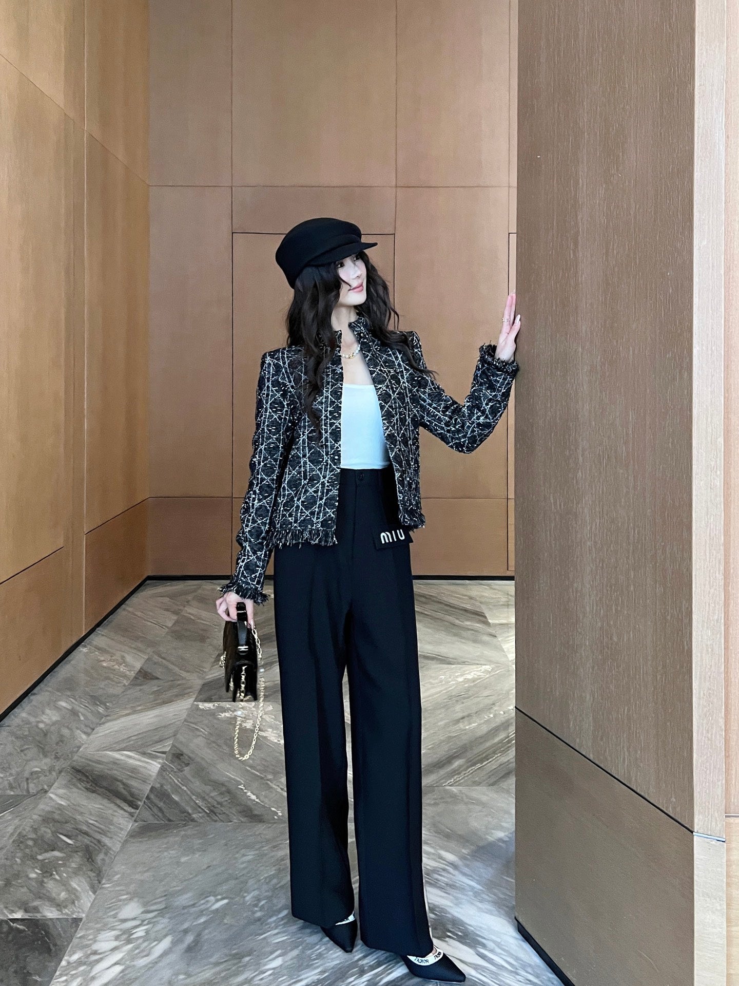 Mi 25ss embroidered pants