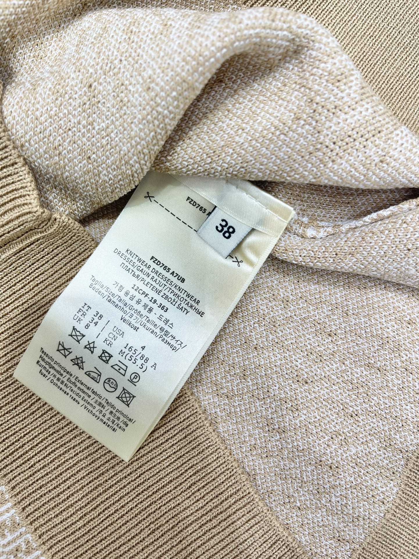 Fe 25ss jacquard knitted sweater