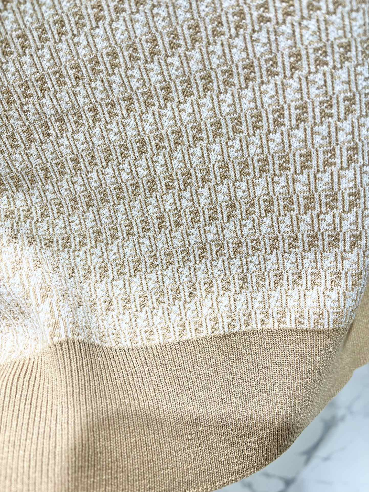 Fe 25ss jacquard knitted sweater