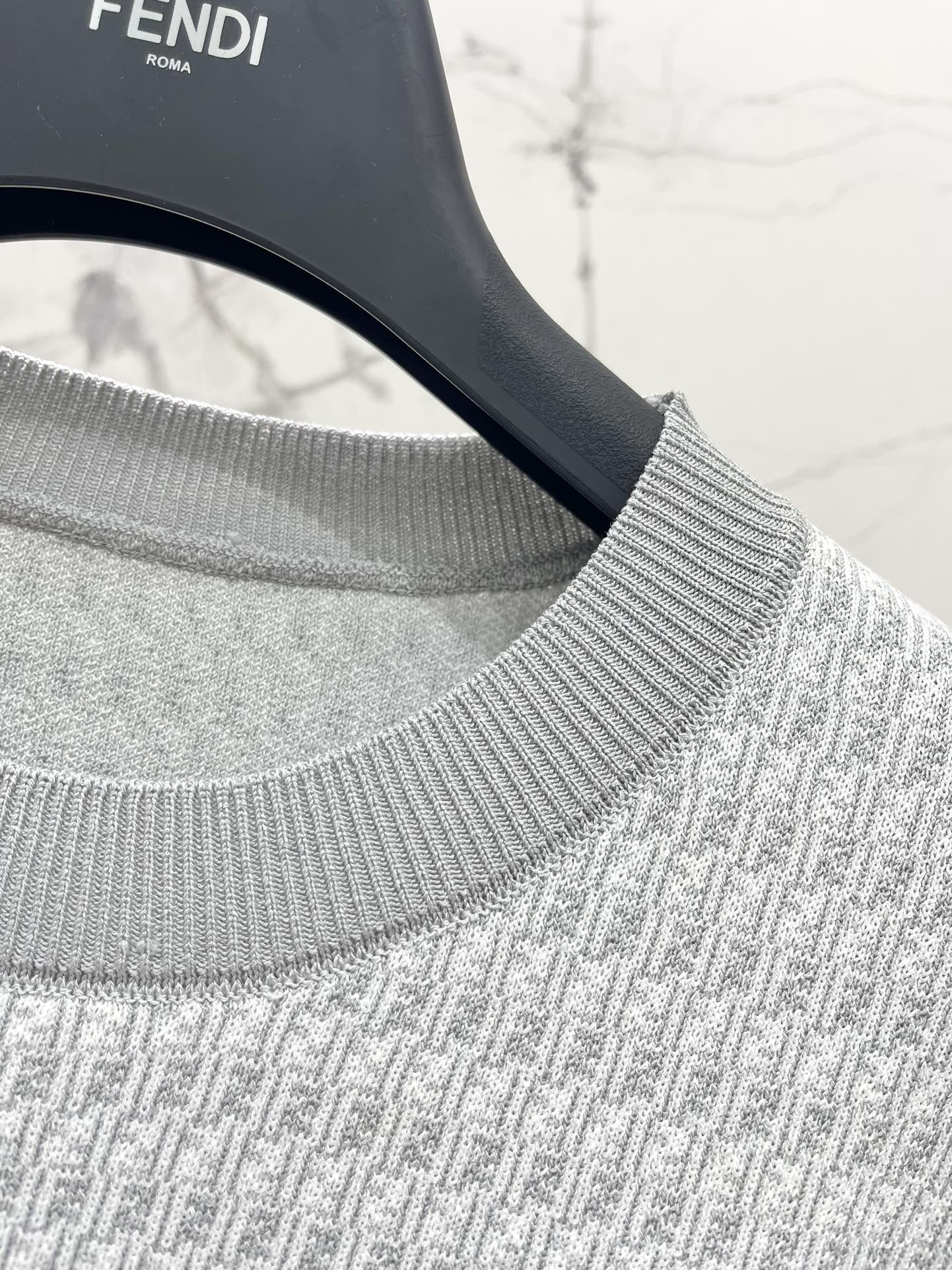 Fe 25ss jacquard knitted sweater
