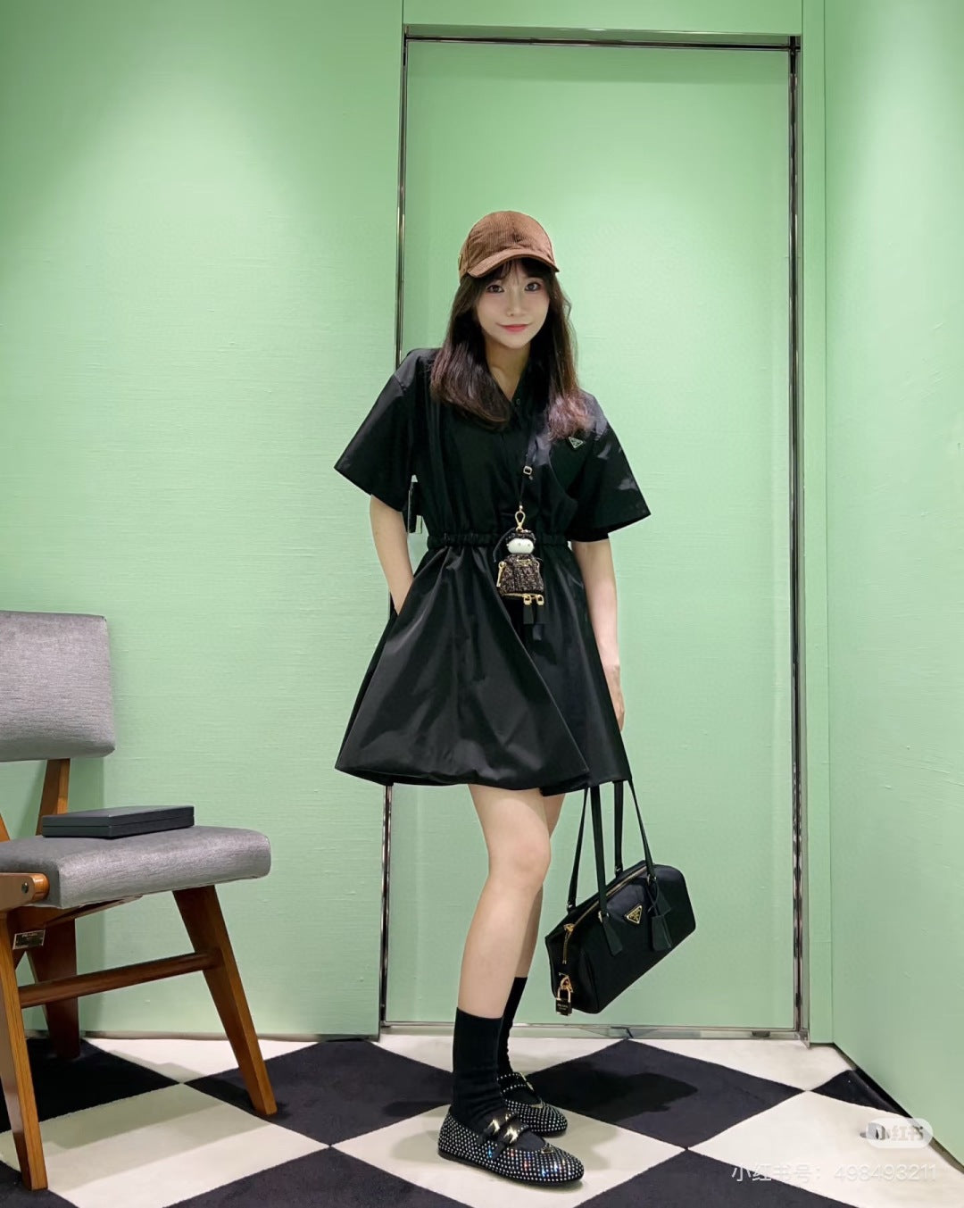 P 25SS drawstring shirt dress