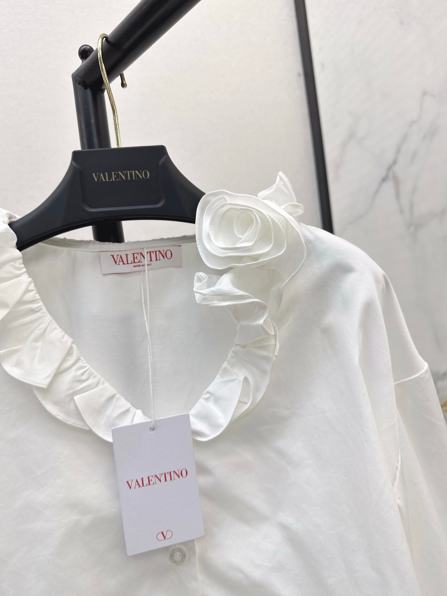 Val 25ss ruffle shirt