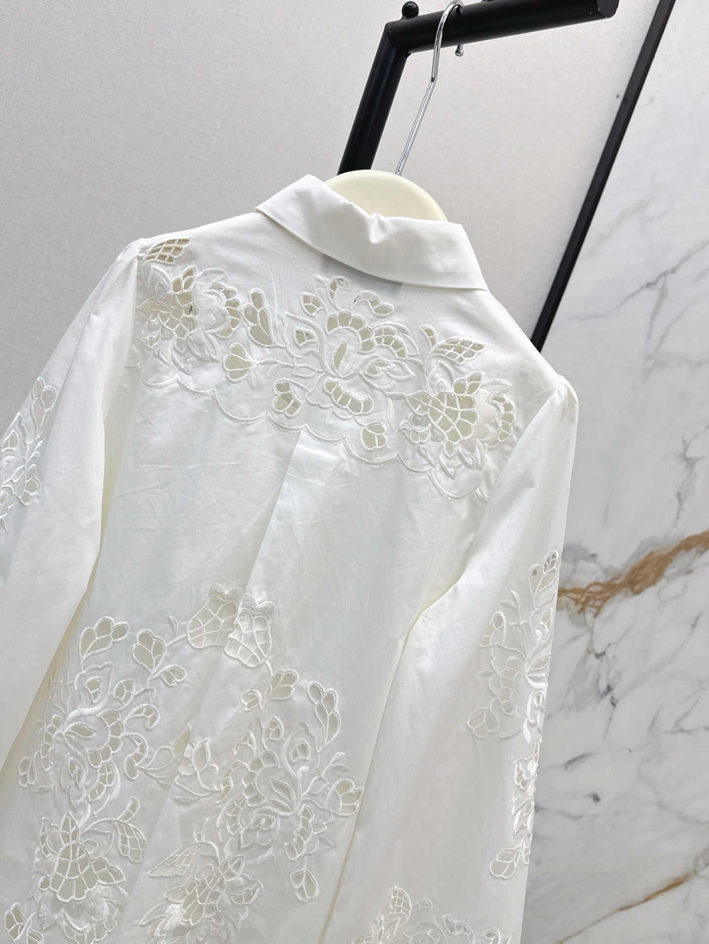 Do 25ss hollow shirt dress