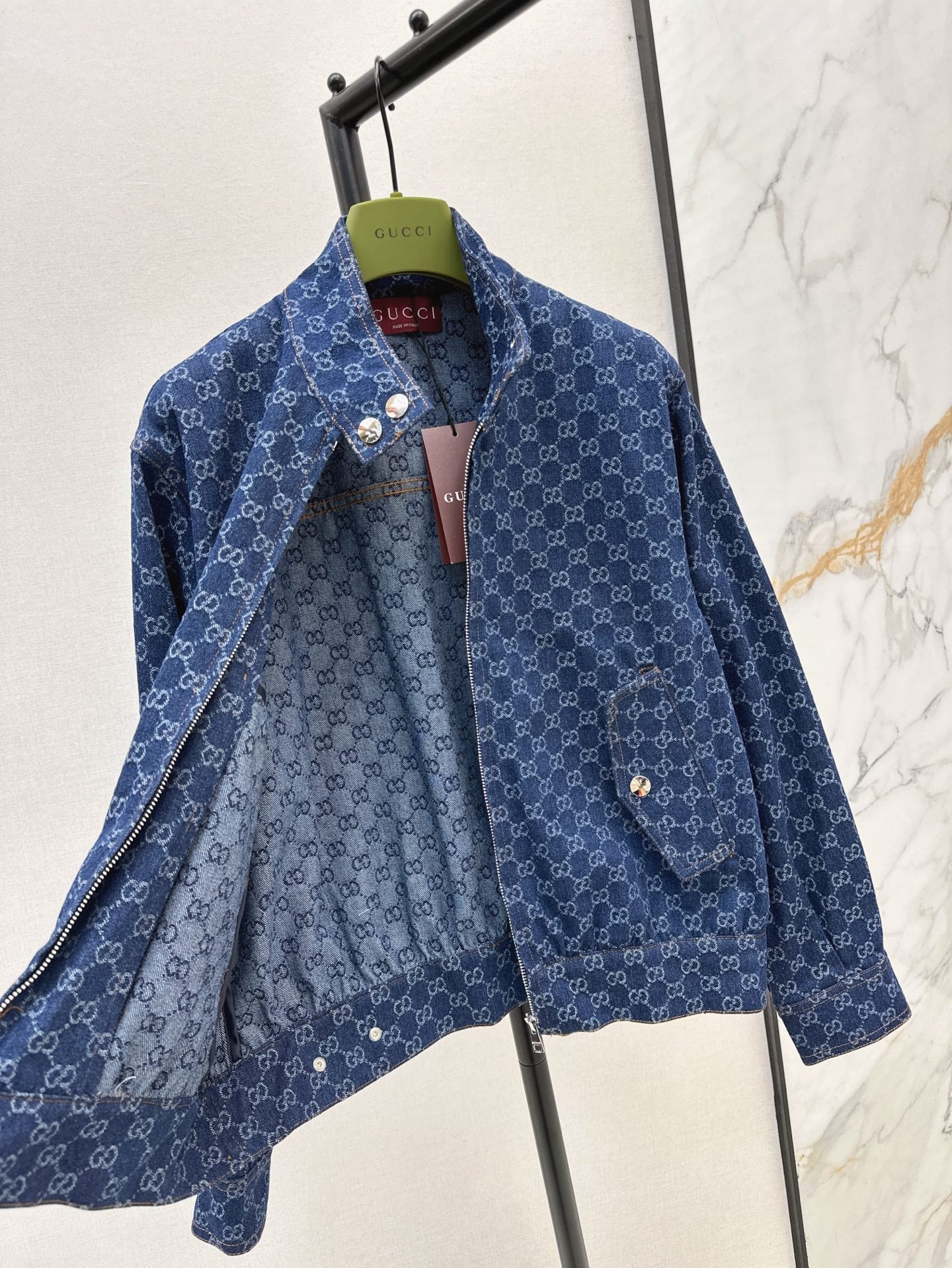 G 25ss jacquard denim jacket