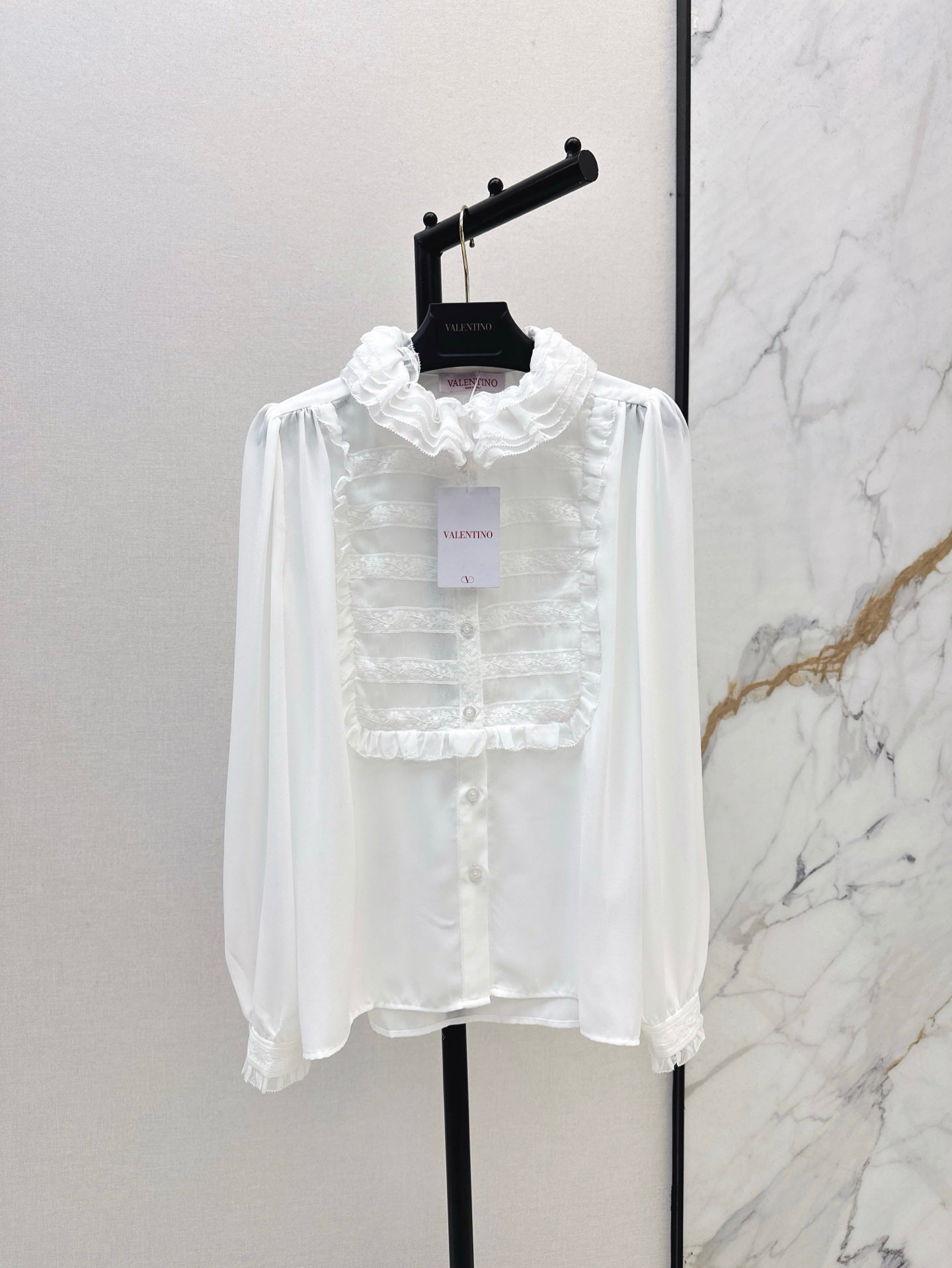 Val 25ss ruffle shirt