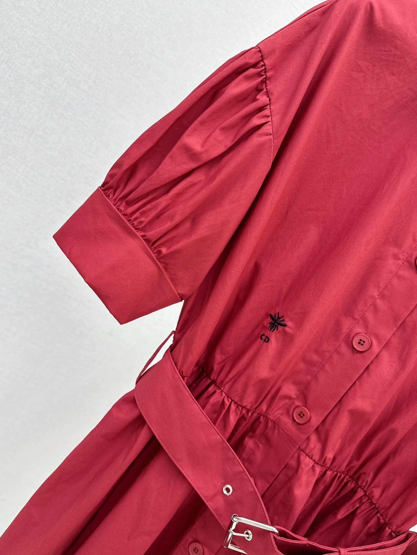D 25ss beaded shirt dress