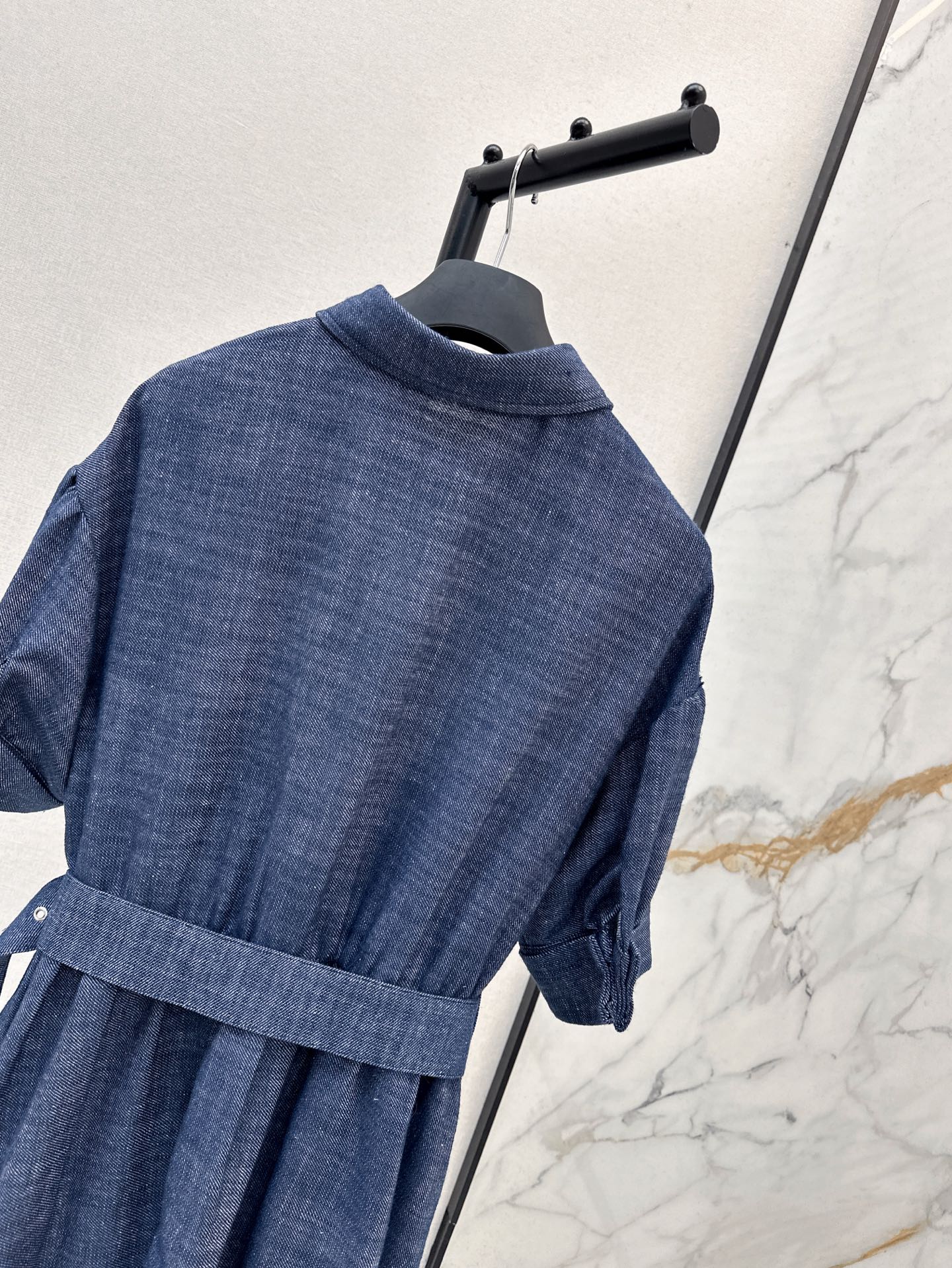 L 25ss beaded shirt dress