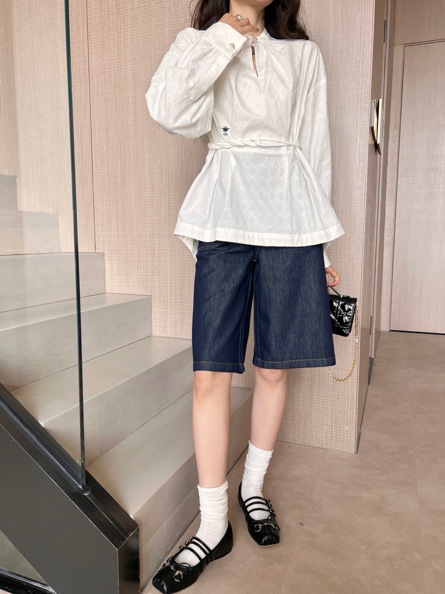 D25ss drawstring shirt