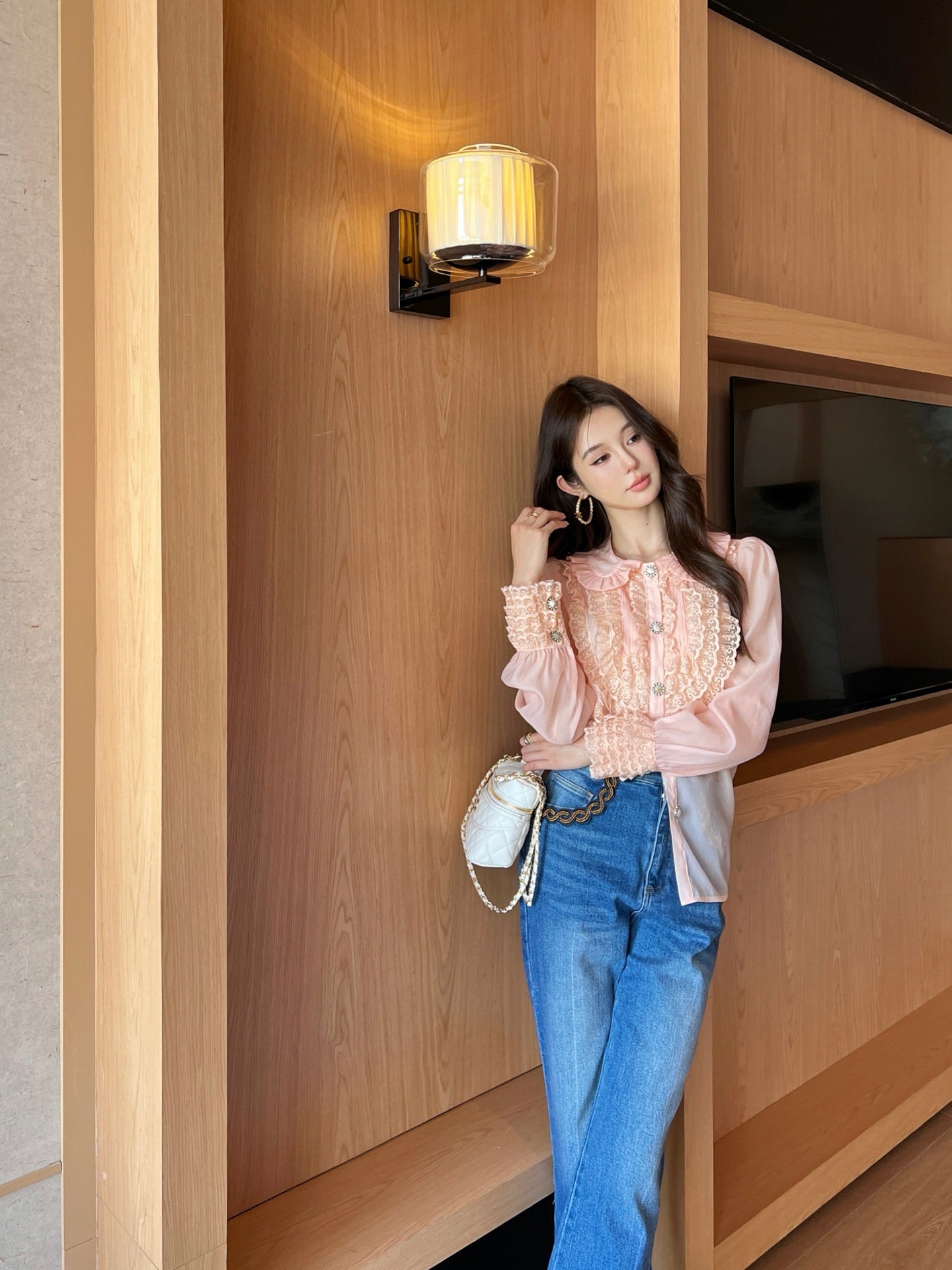 Val 25ss lace shirt