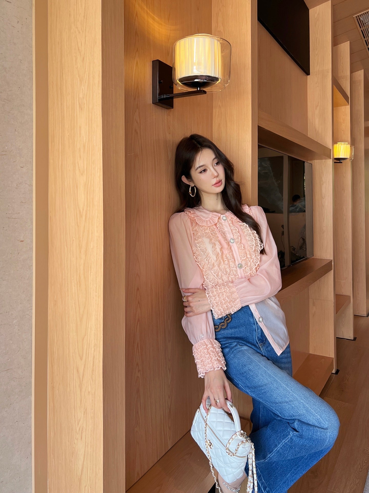 Val 25ss lace shirt