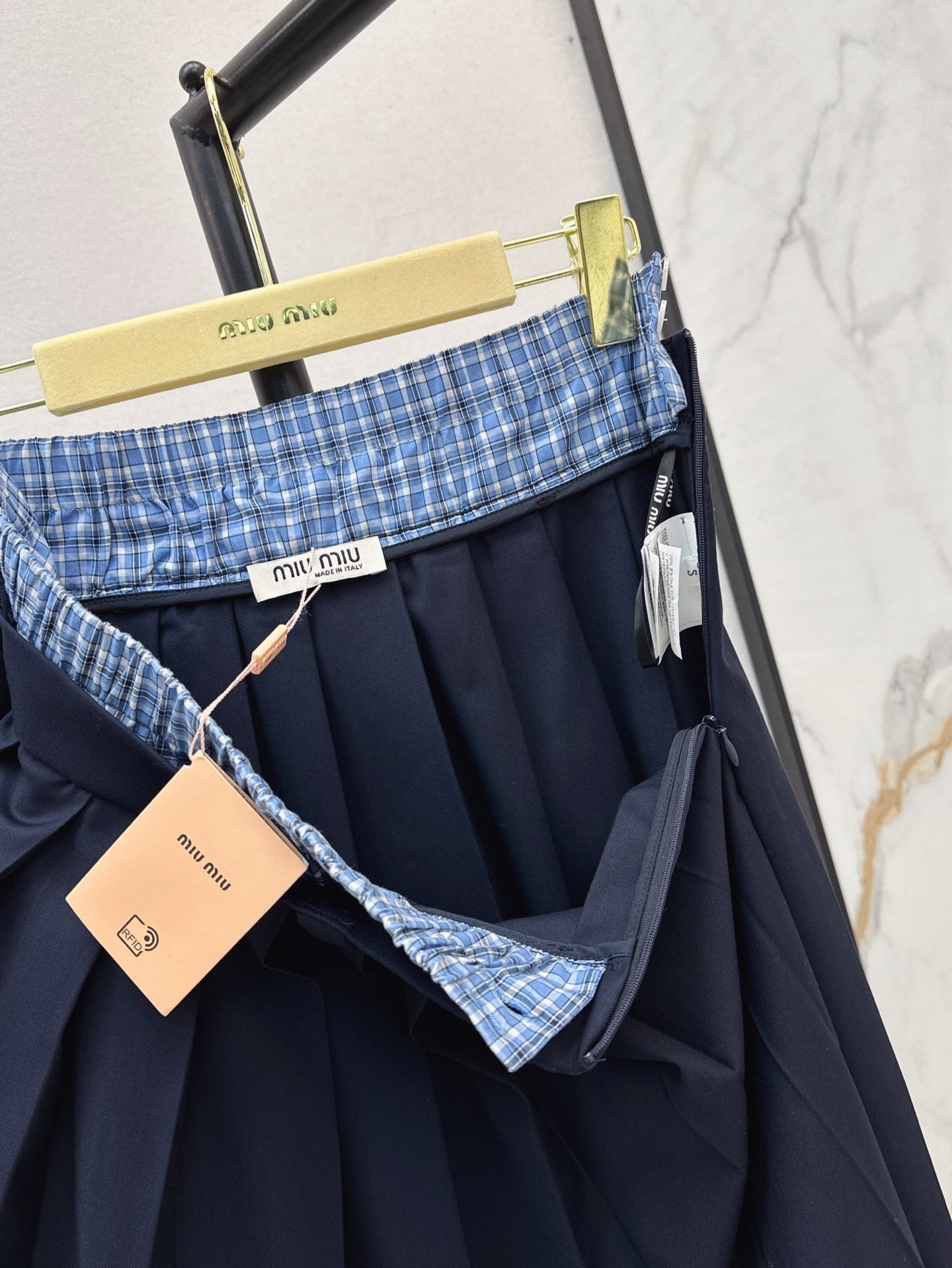 M 25ss pleated skirt