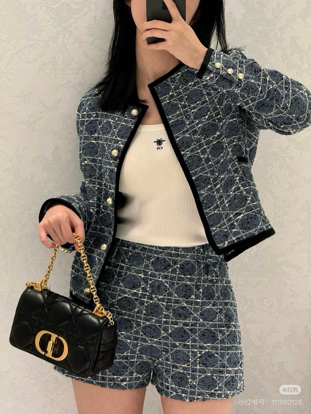 D 25ss weoven skirt