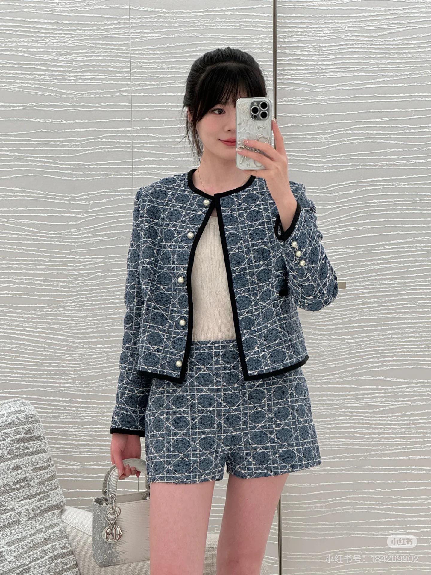 D 25ss weoven skirt