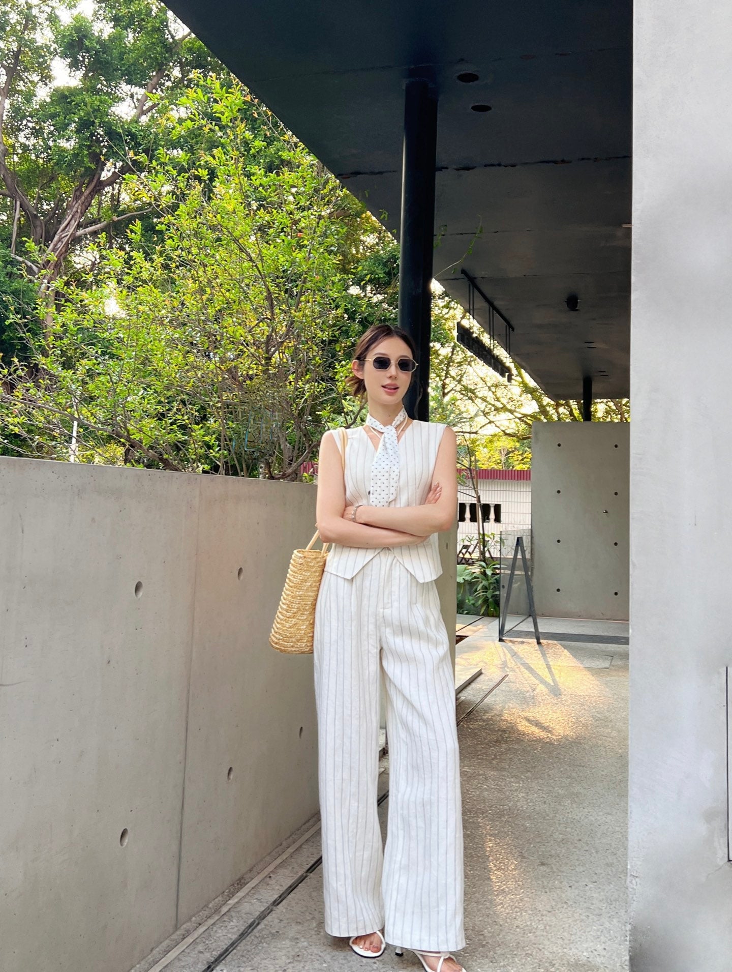 Lo 25ss linen vest