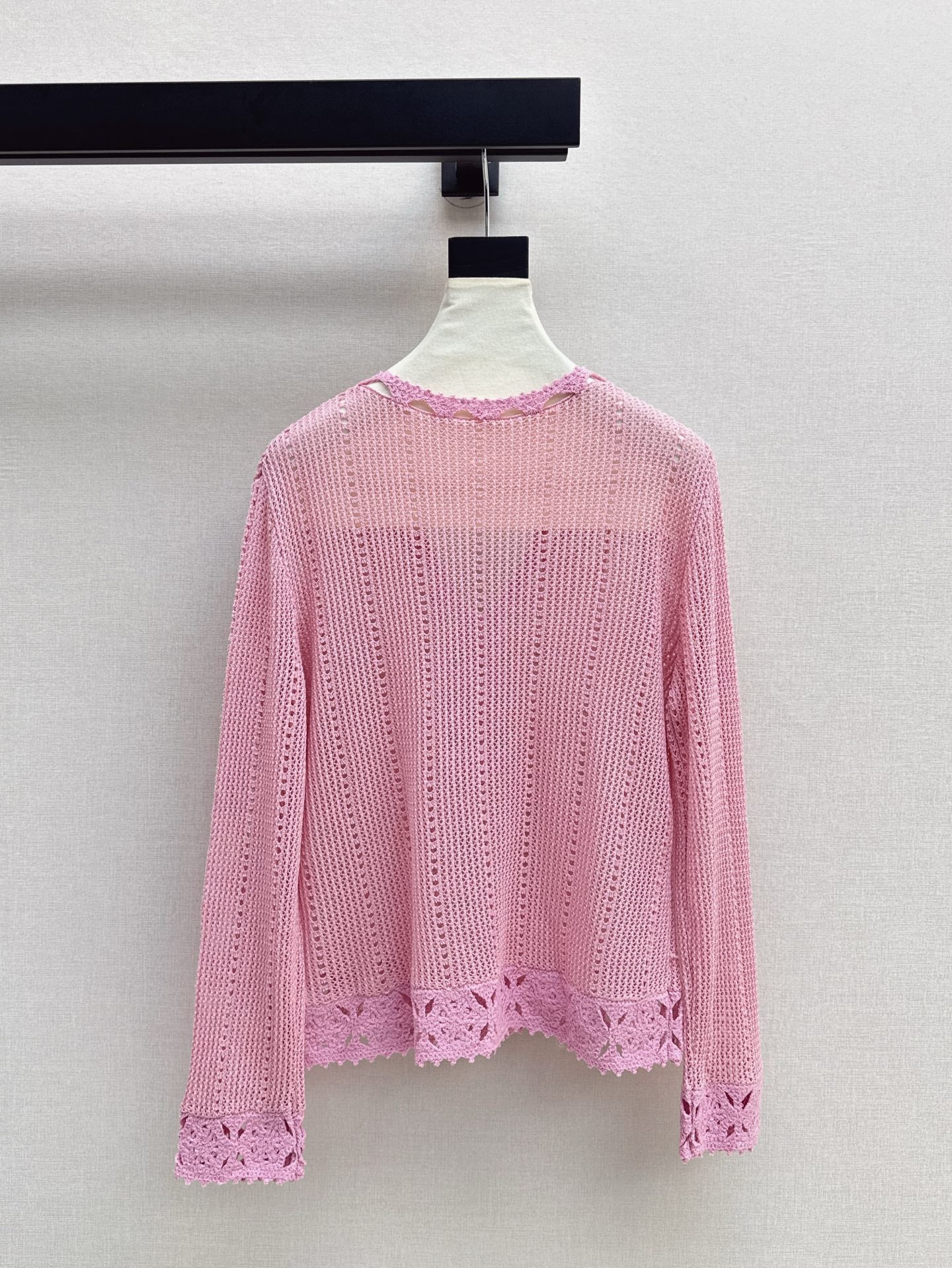 Ce 25ss hollow knitted shirt
