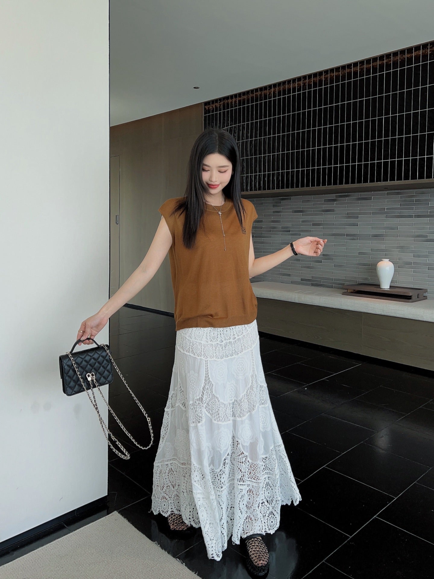 Loe 25ss knit sleeveless