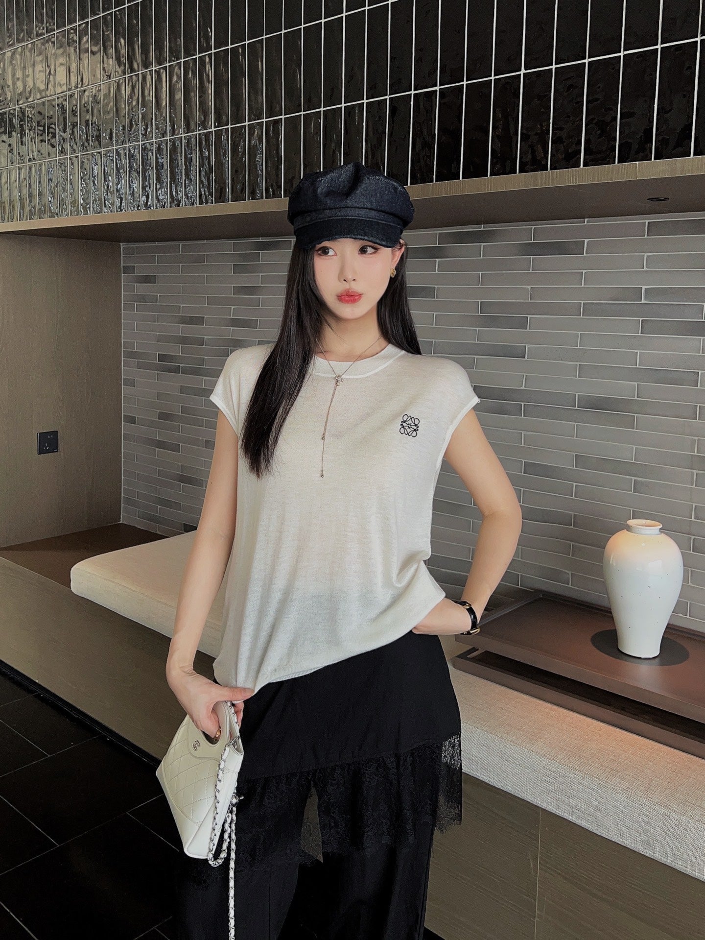 Loe 25ss knit sleeveless
