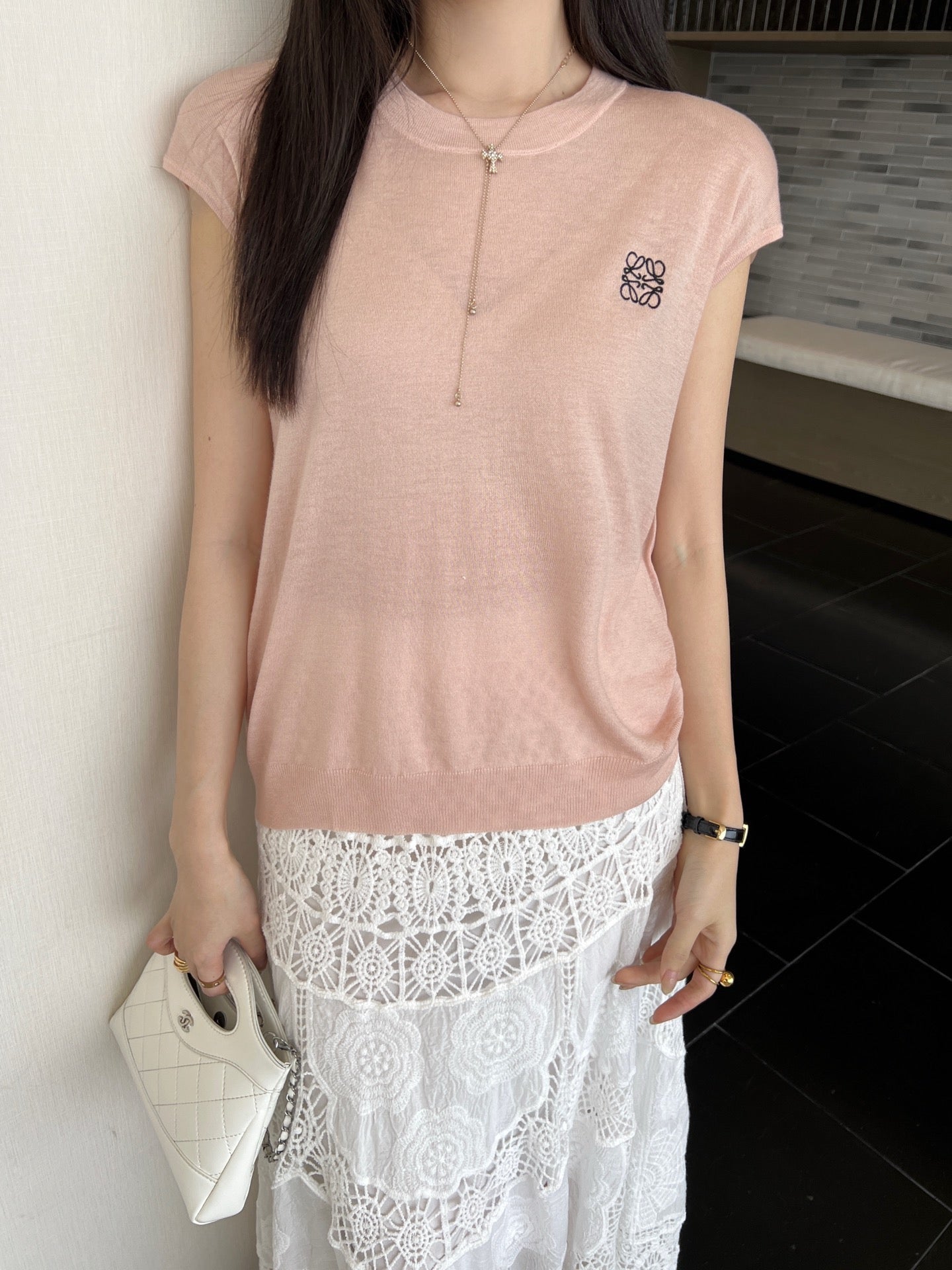Loe 25ss knit sleeveless