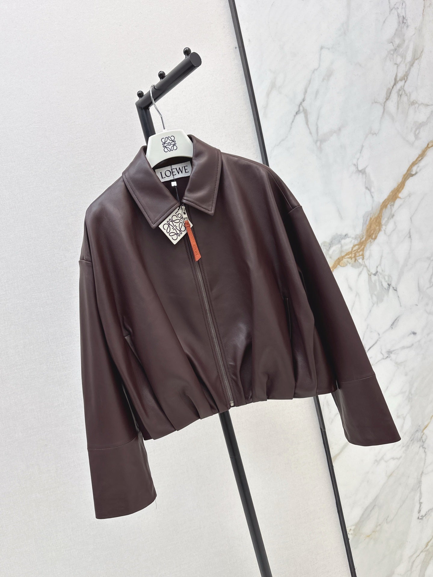 Loe 25ss leather jacket
