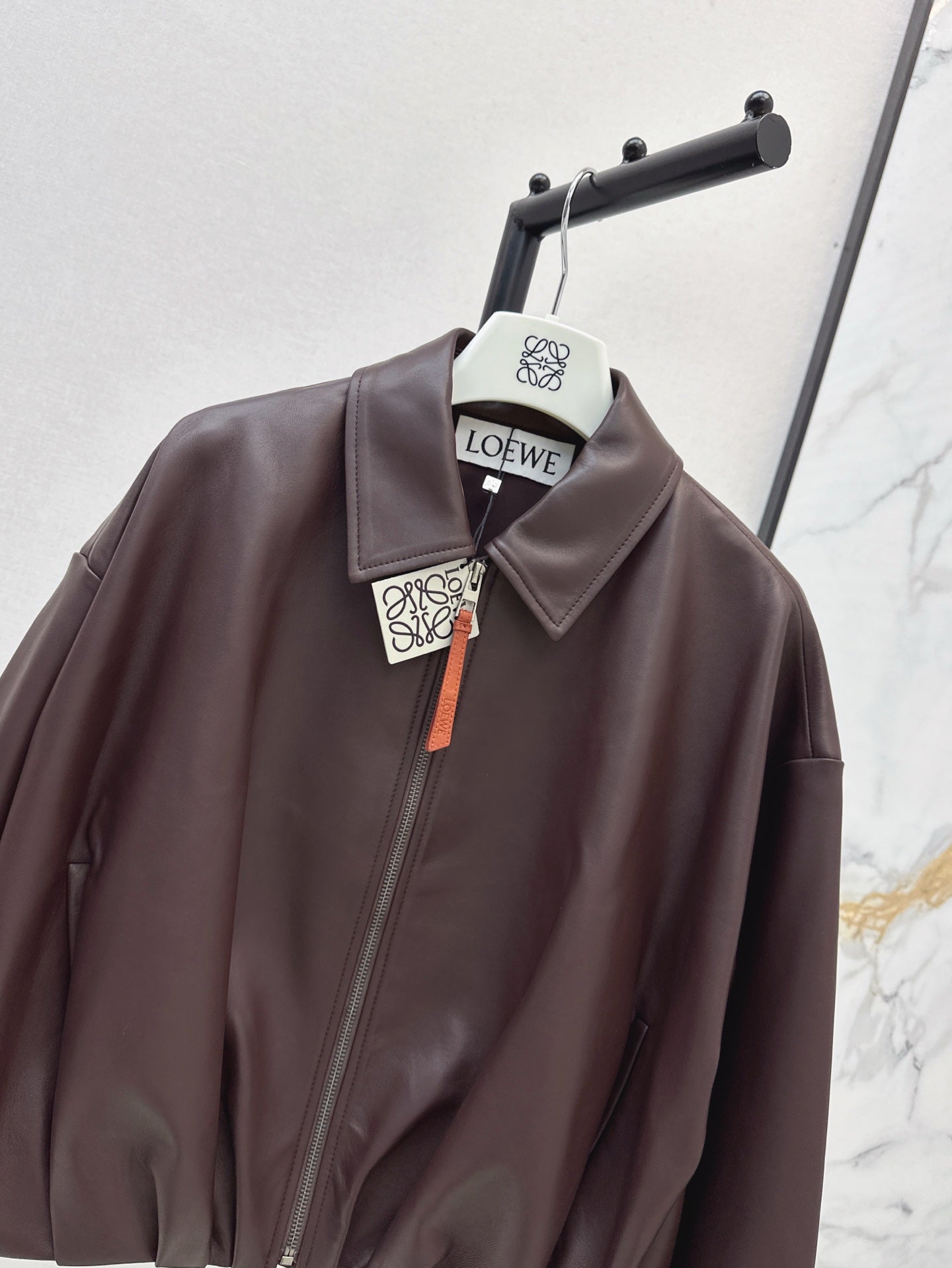 Loe 25ss leather jacket