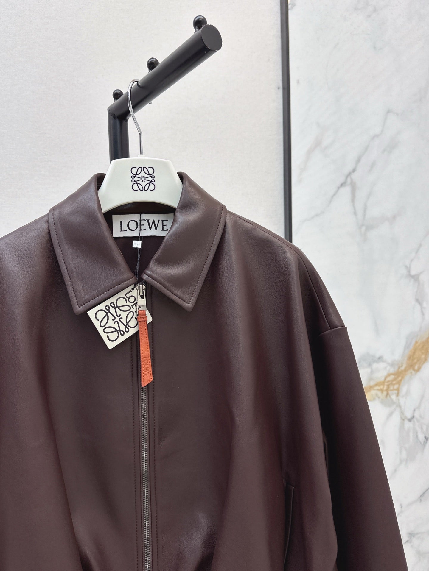 Loe 25ss leather jacket