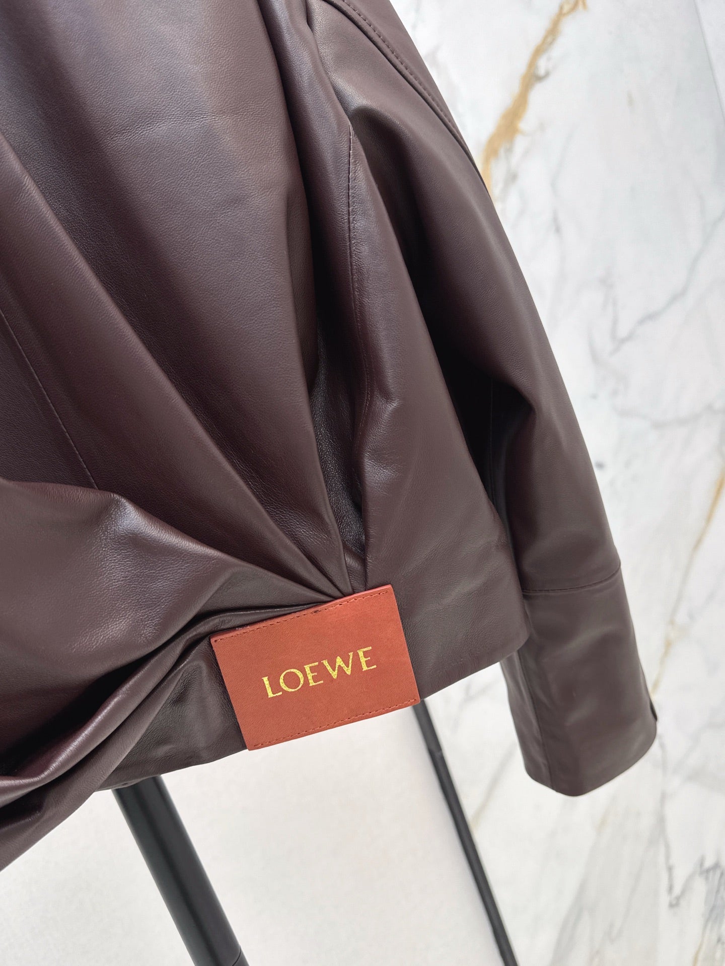 Loe 25ss leather jacket