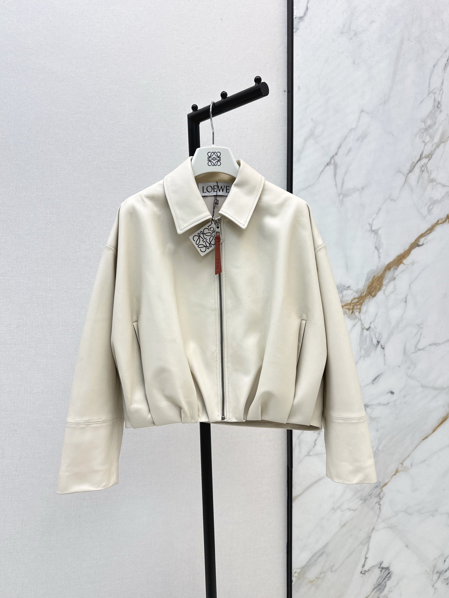 Loe 25ss leather jacket