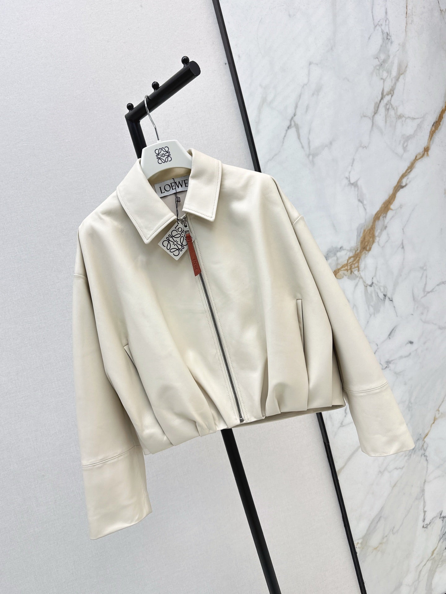 Loe 25ss leather jacket