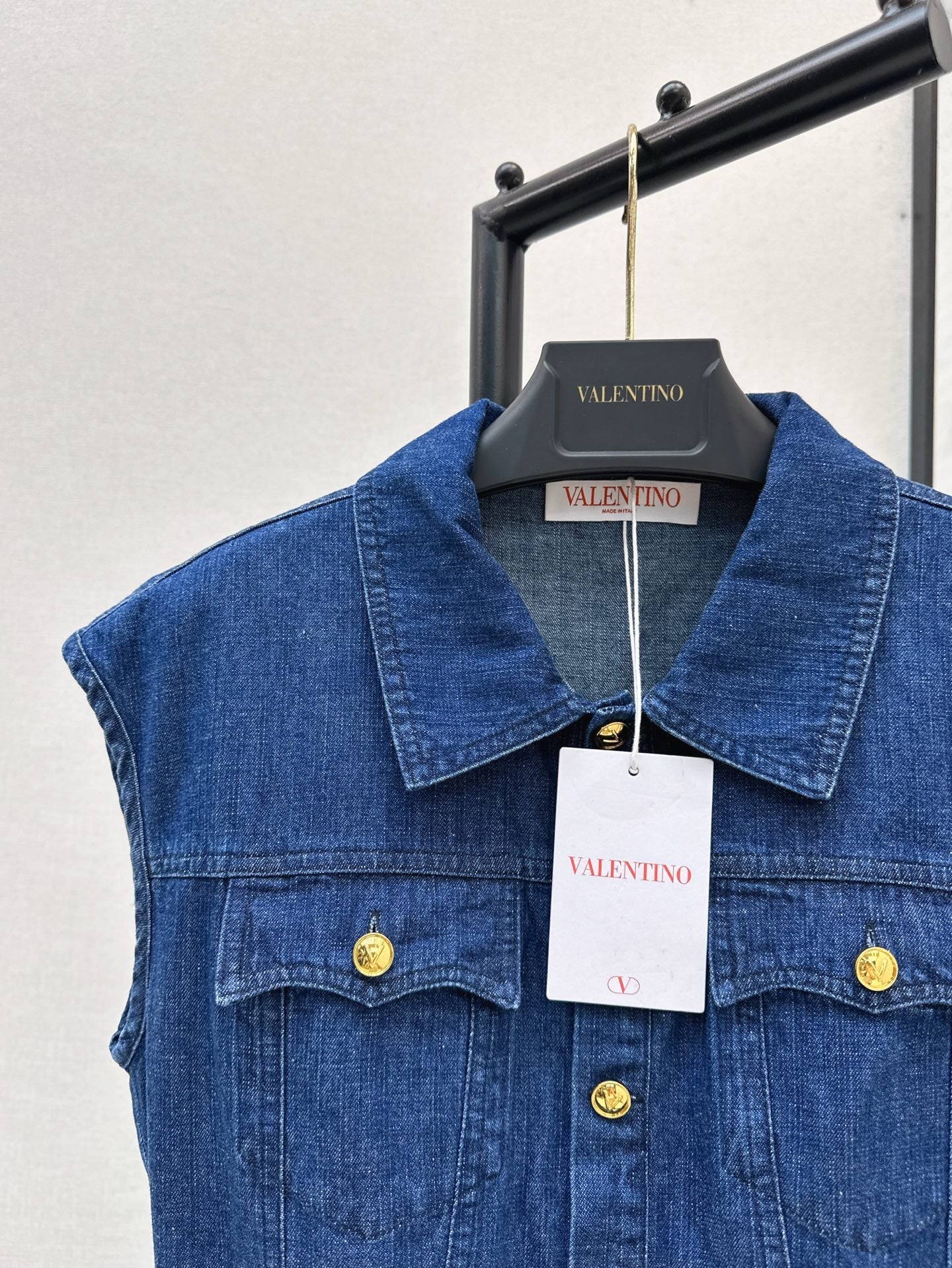 Val 25ss denim shirt dress