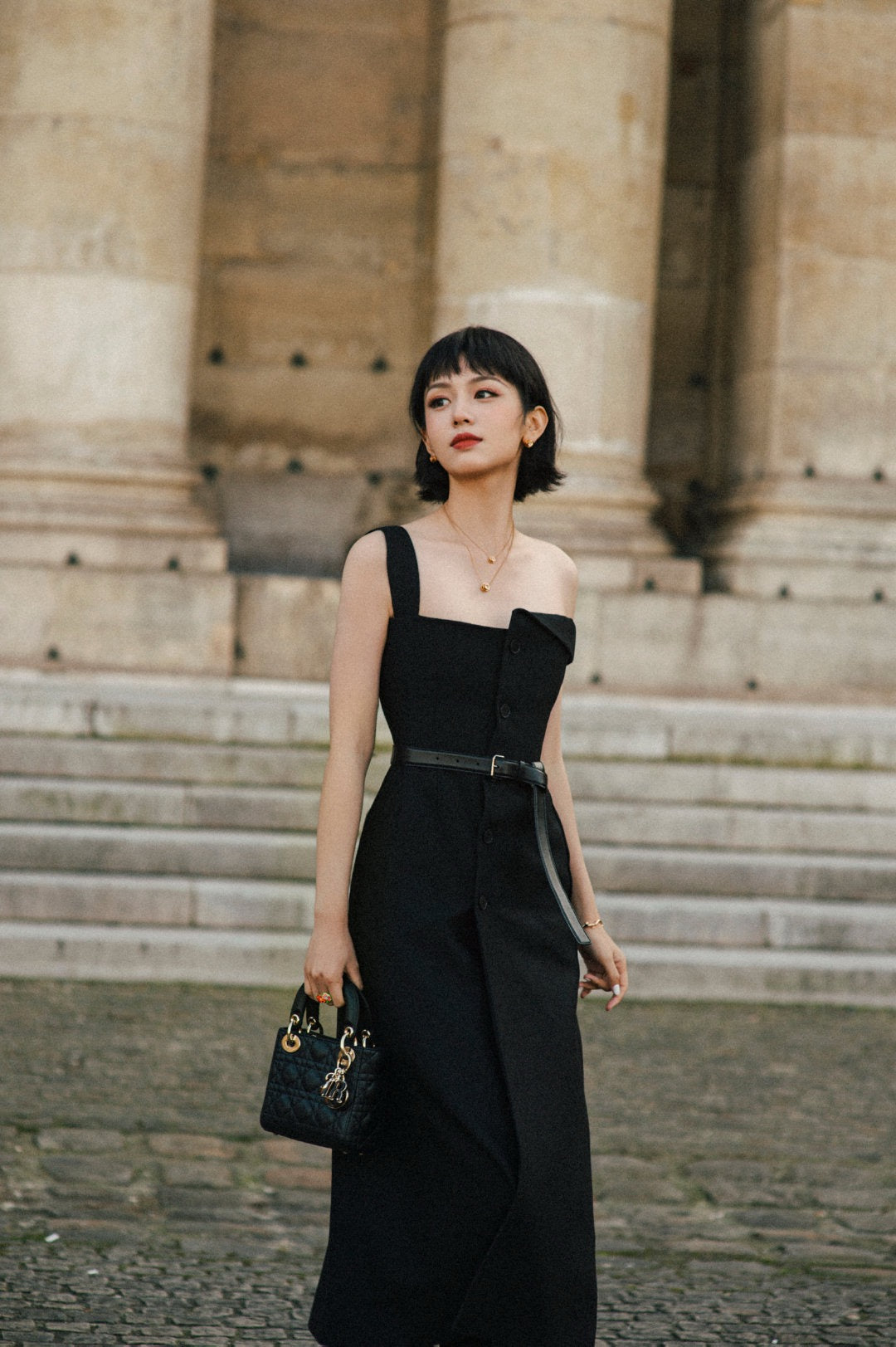D 25ss one-shoulder dress