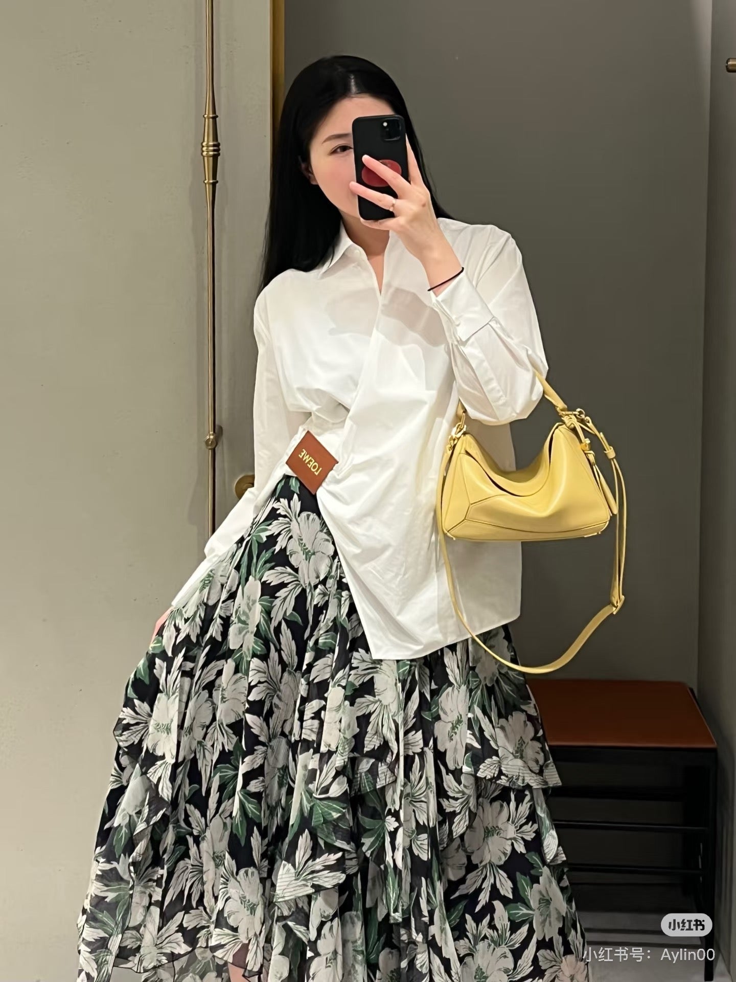 Loe 25ss printed skirt
