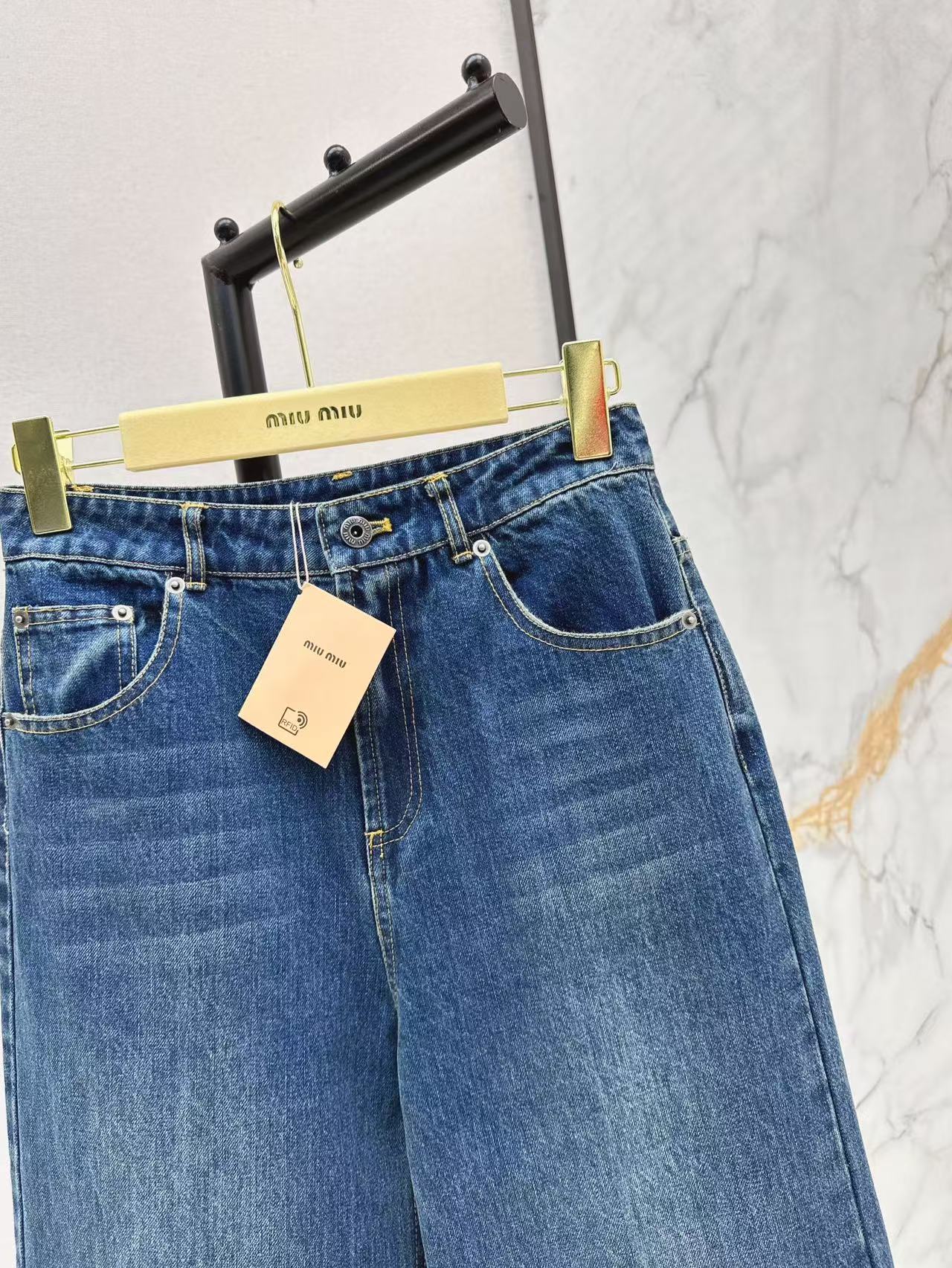 M 25ss embroidered jeans